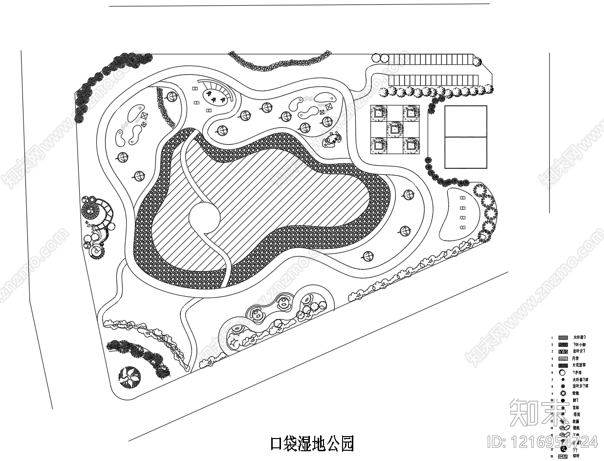 景观平面图cad施工图下载【ID:1216954724】