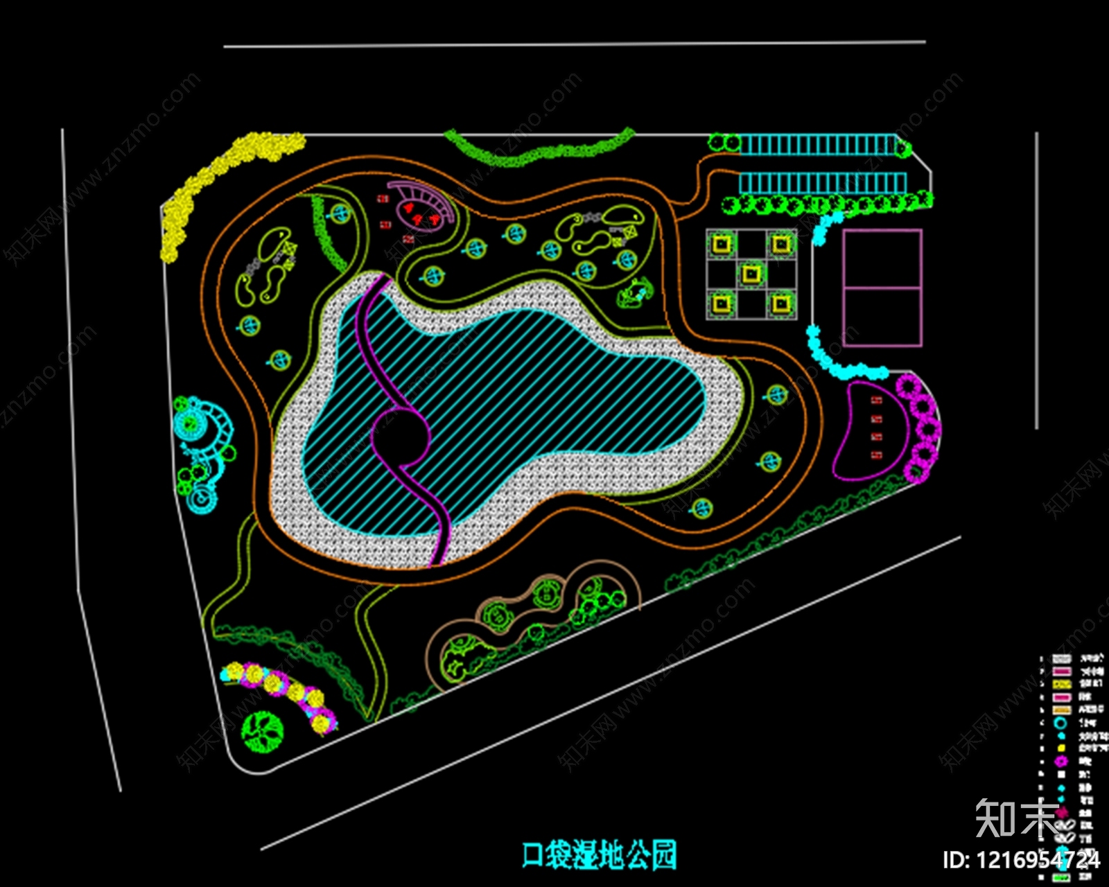 景观平面图cad施工图下载【ID:1216954724】