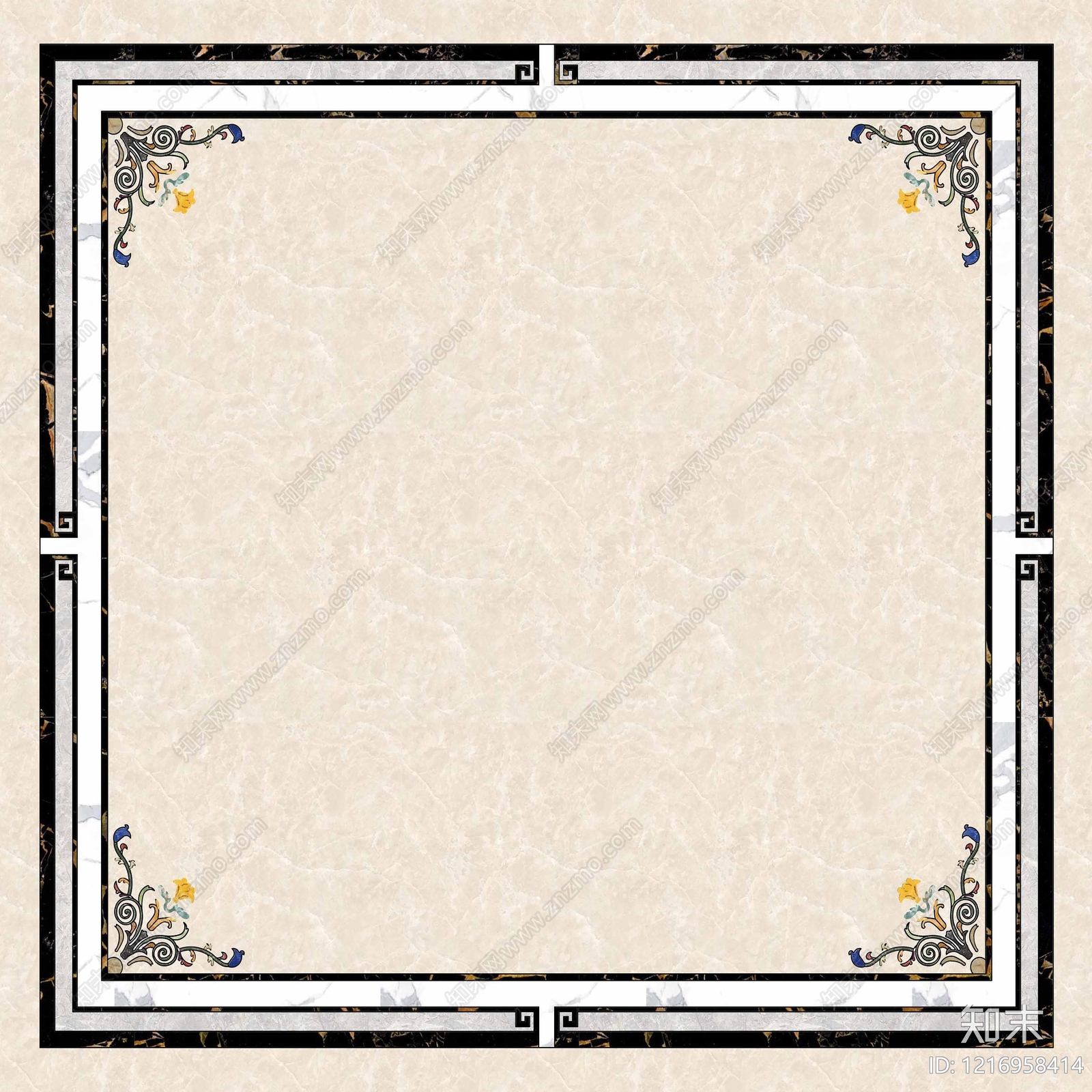 欧式大理石拼花贴图下载【ID:1216958414】