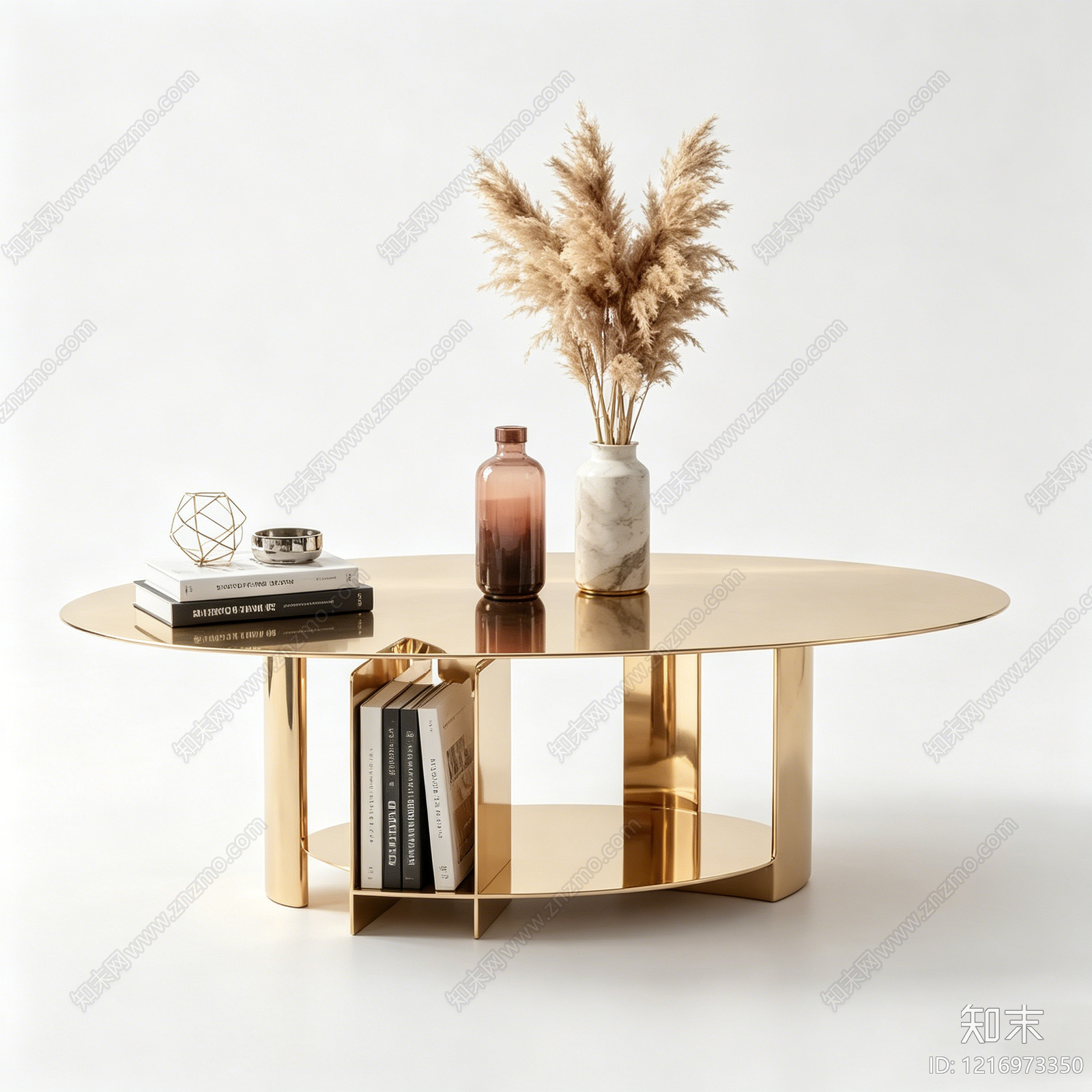 现代轻奢茶几3D模型下载【ID:1216973350】