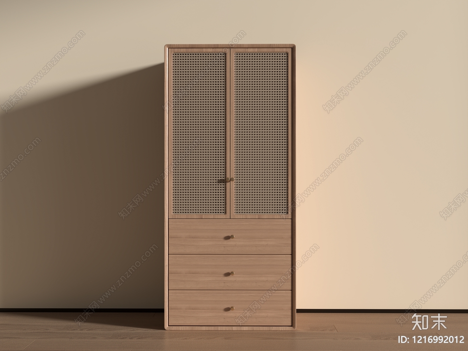 日式衣柜3D模型下载【ID:1216992012】