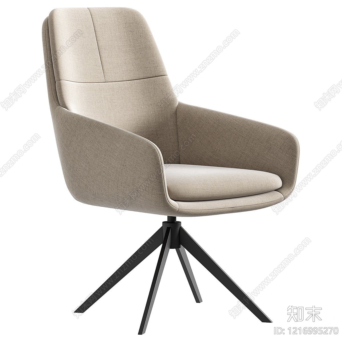 现代简约办公椅3D模型下载【ID:1216995270】