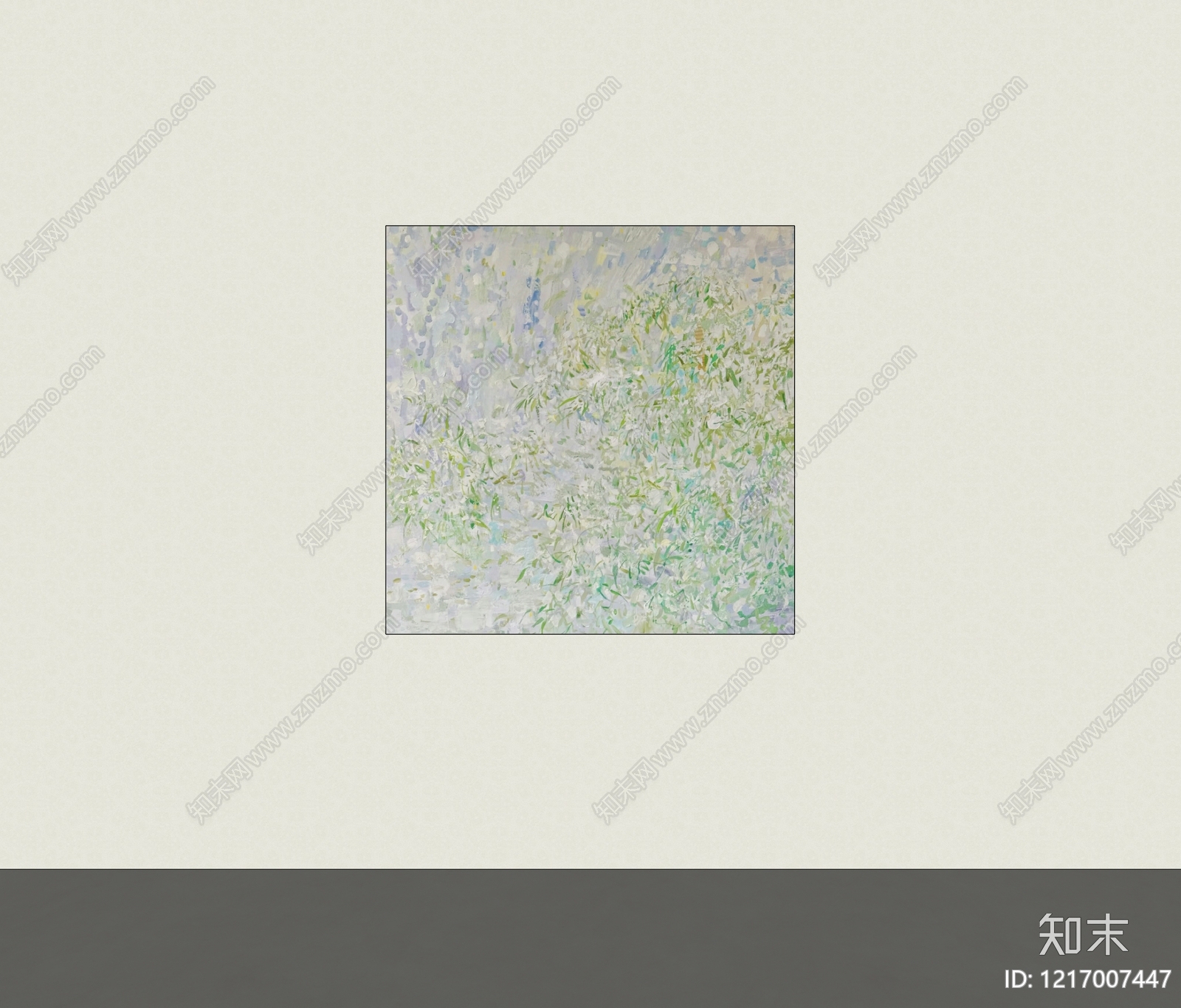 奶油风挂画SU模型下载【ID:1217007447】