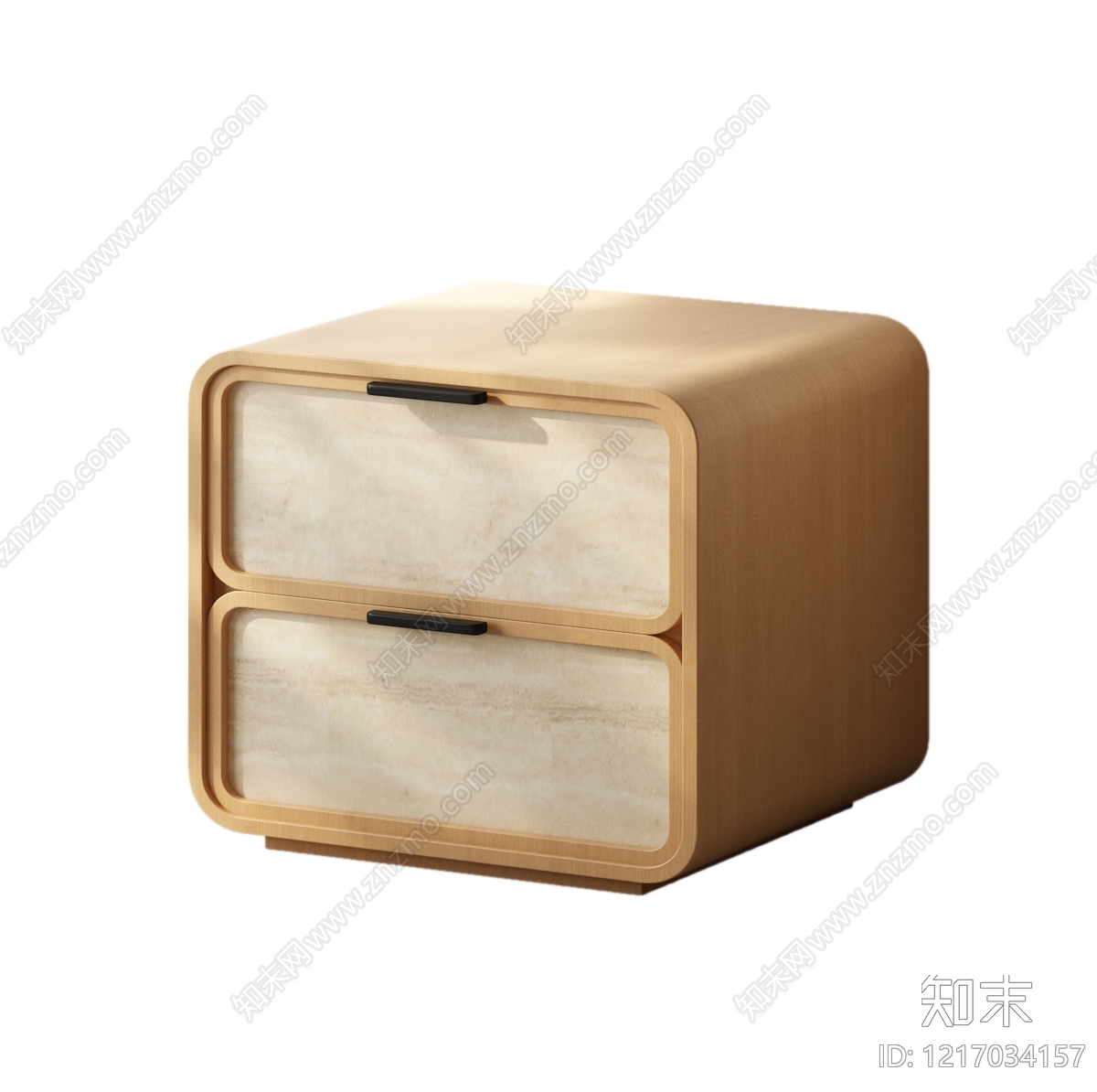 原木风床头柜SU模型下载【ID:1217034157】