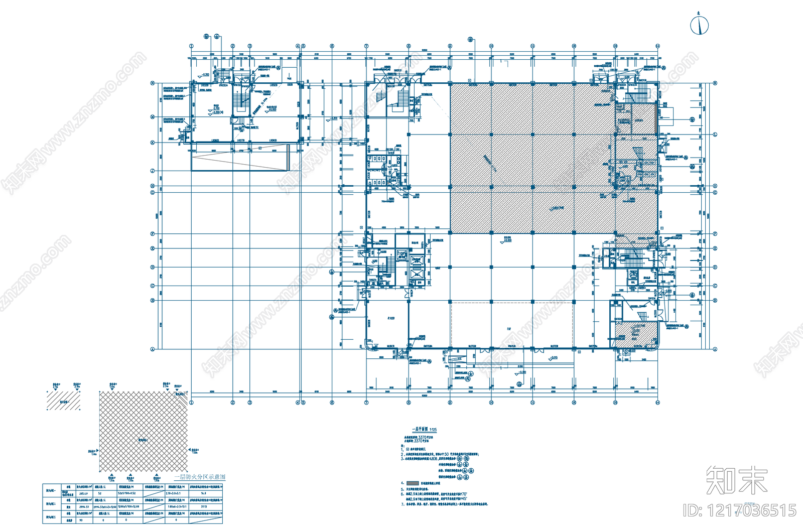 现代办公楼建筑cad施工图下载【ID:1217036515】