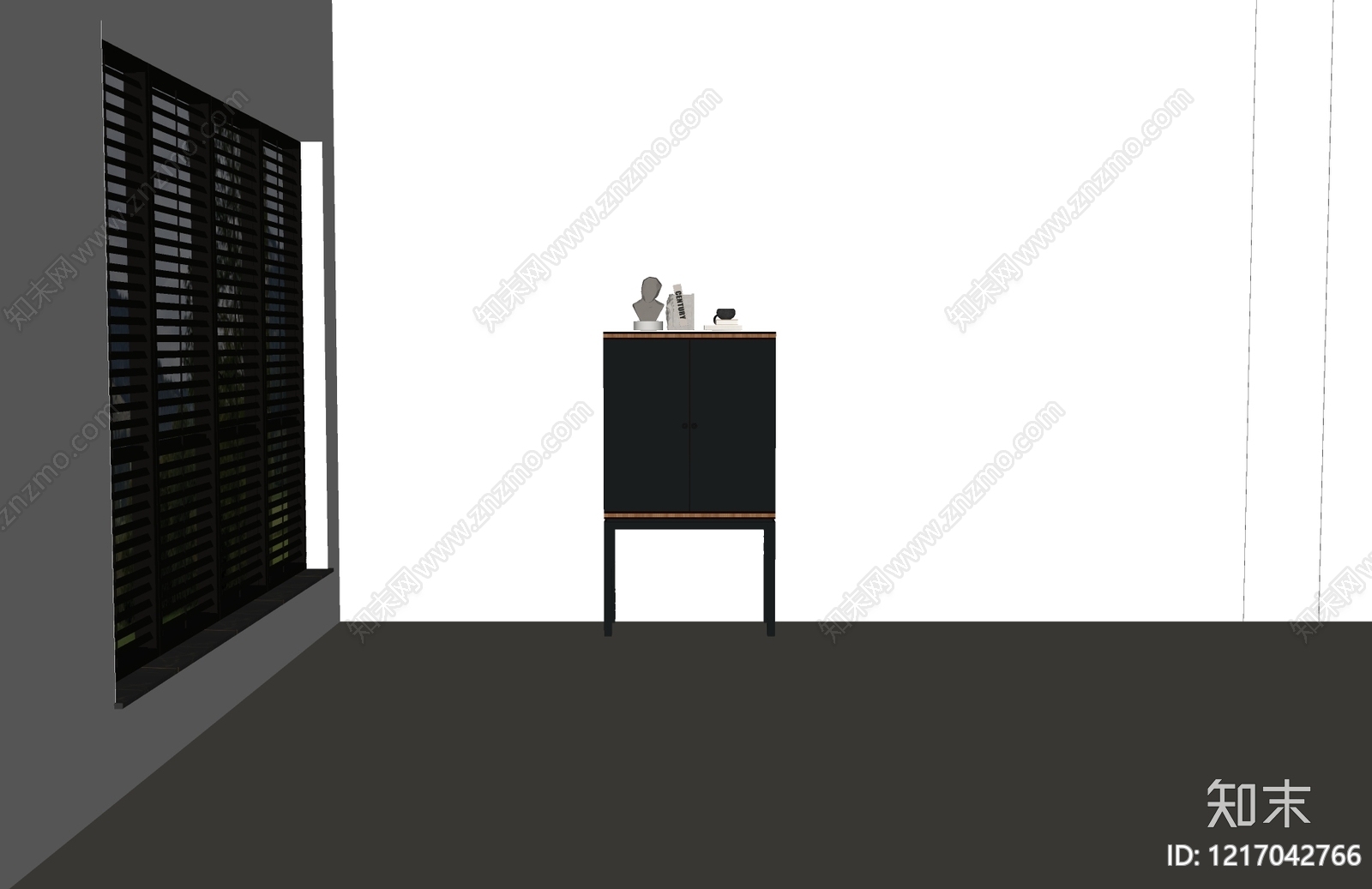 现代玄关柜SU模型下载【ID:1217042766】