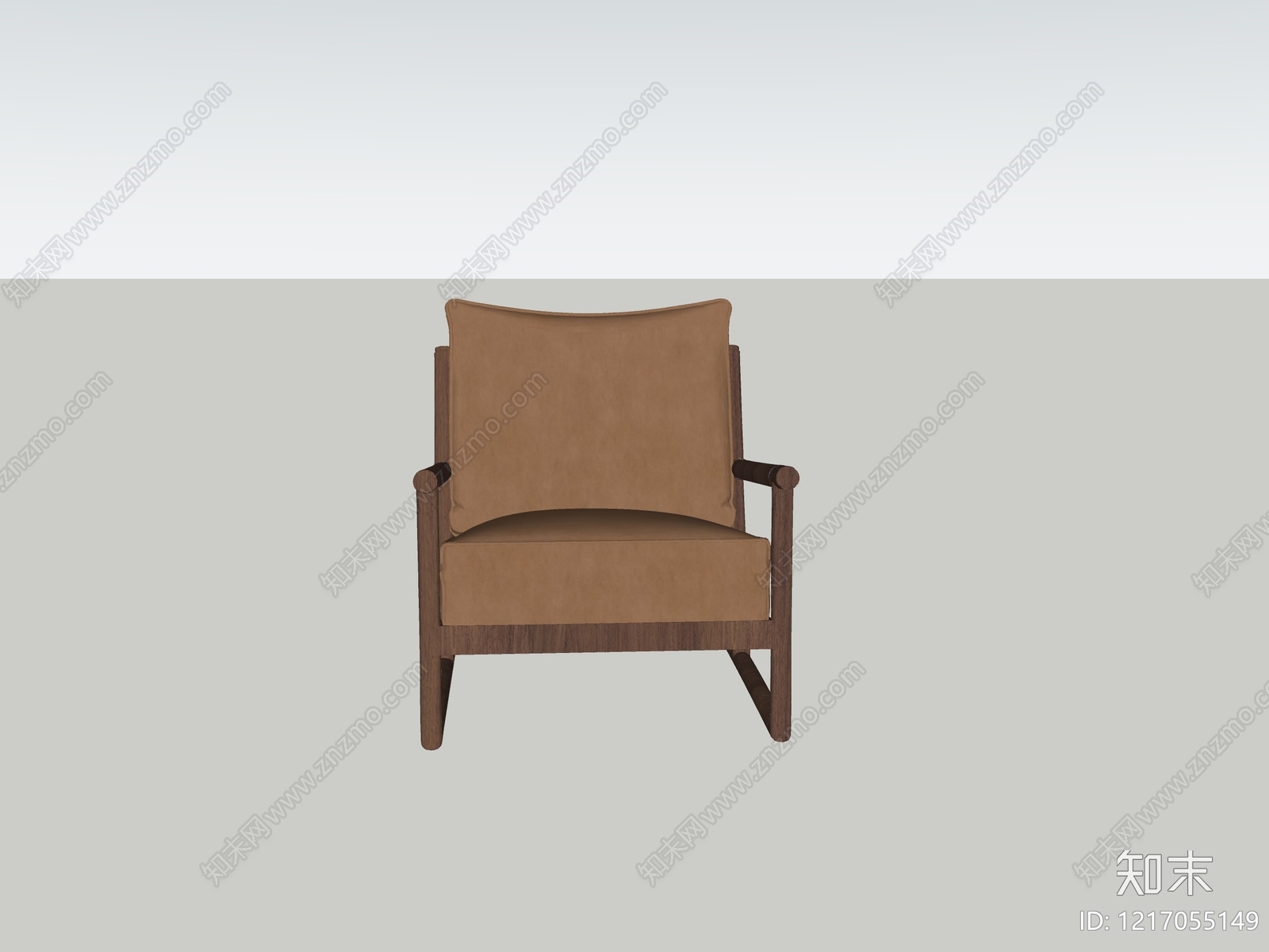 中古风单人沙发SU模型下载【ID:1217055149】