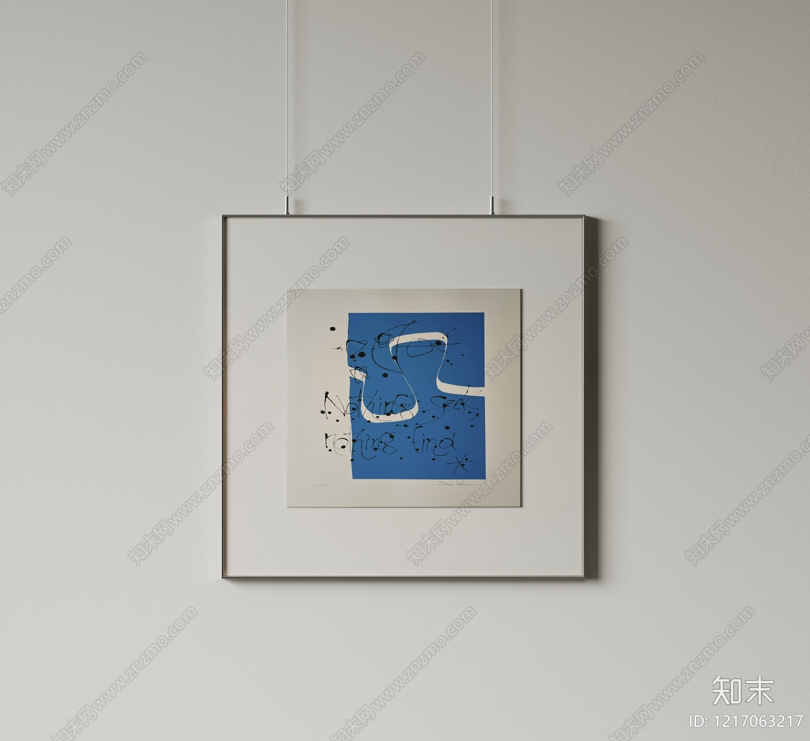 极简挂画3D模型下载【ID:1217063217】