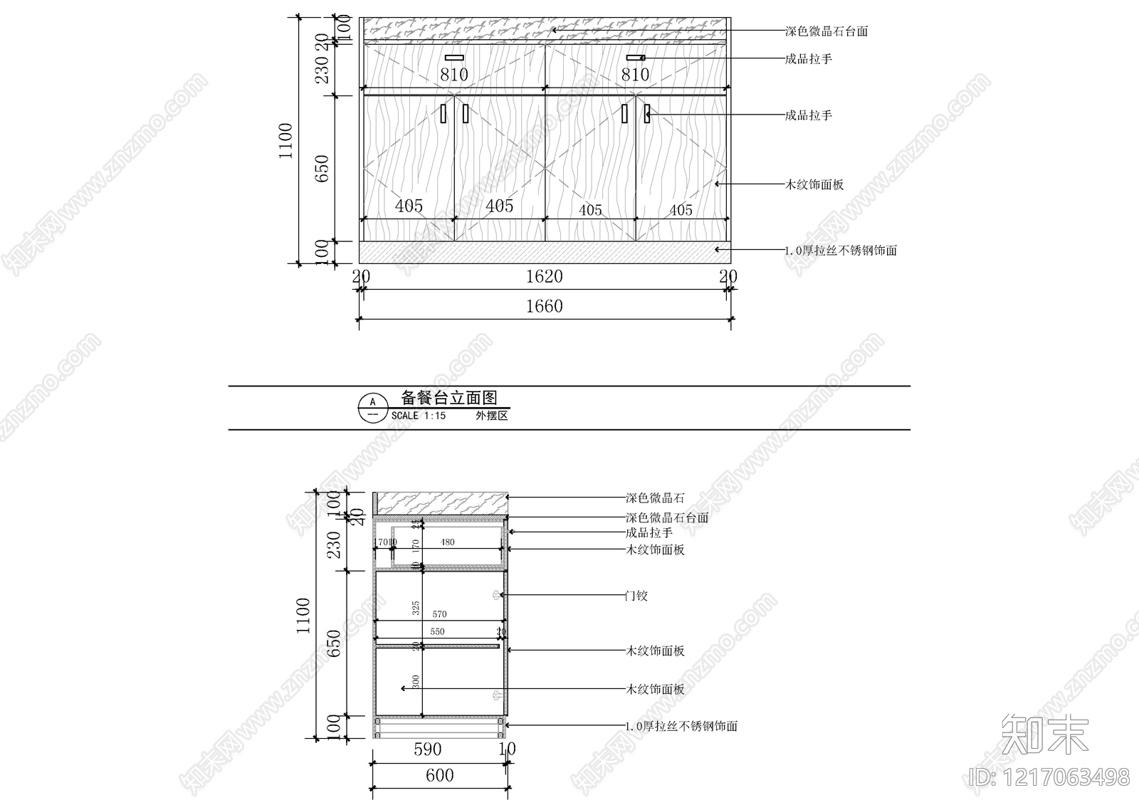 柜体节点cad施工图下载【ID:1217063498】