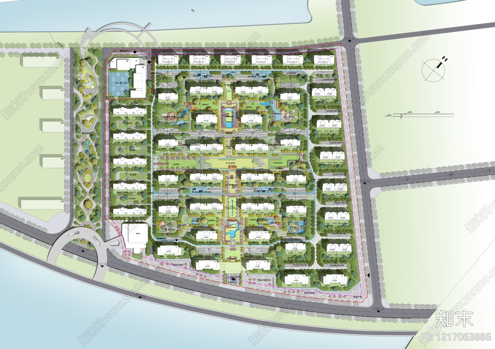 新中式住宅楼建筑cad施工图下载【ID:1217063886】