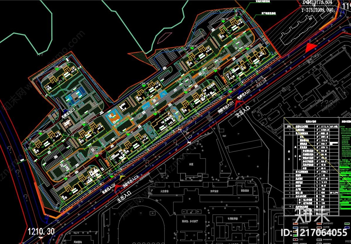 新中式住宅楼建筑cad施工图下载【ID:1217064055】