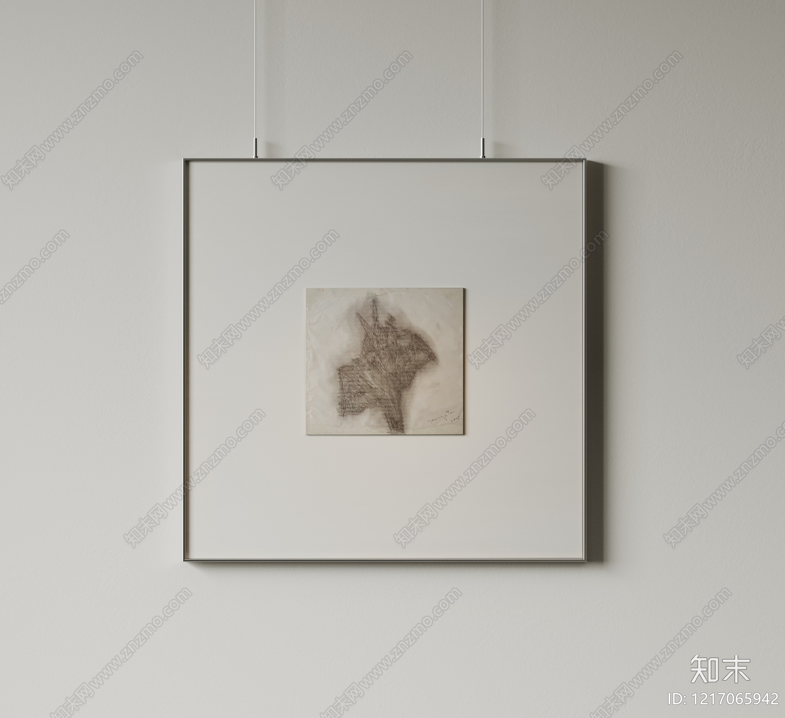 现代挂画SU模型下载【ID:1217065942】