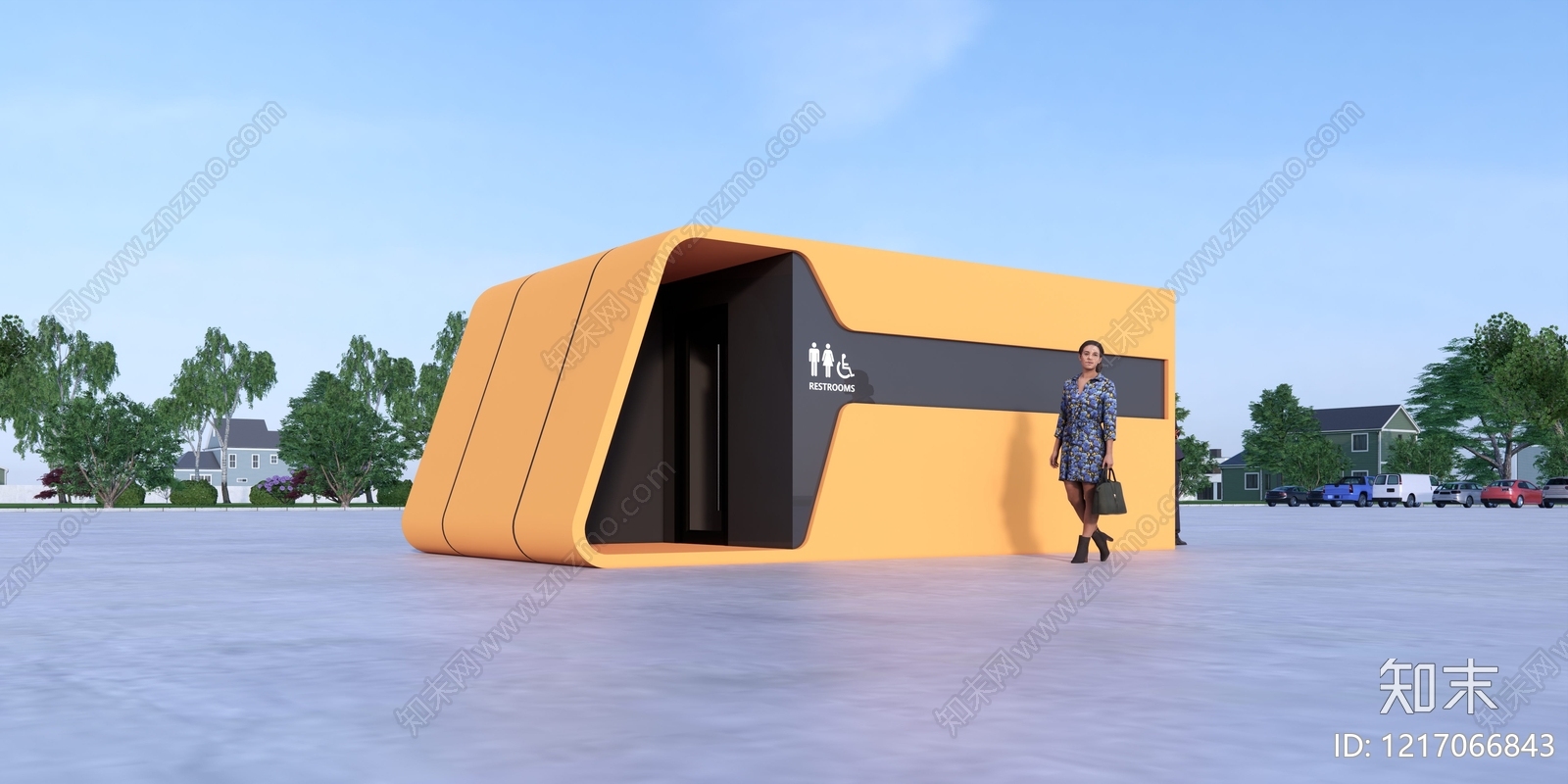 现代主义小公建SU模型下载【ID:1217066843】