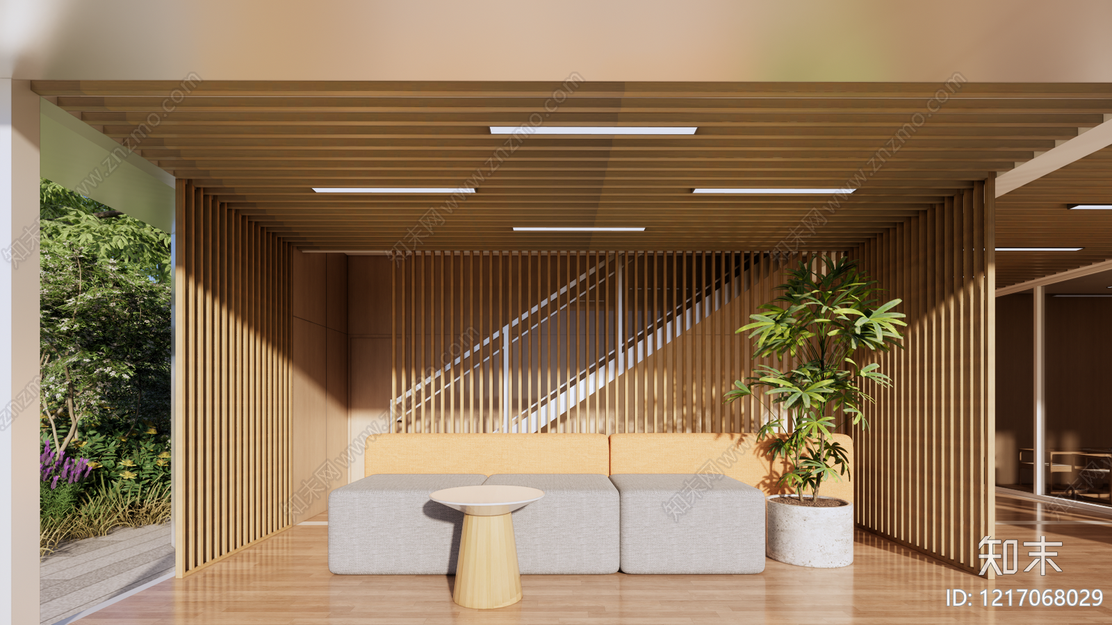 现代简约小公建SU模型下载【ID:1217068029】
