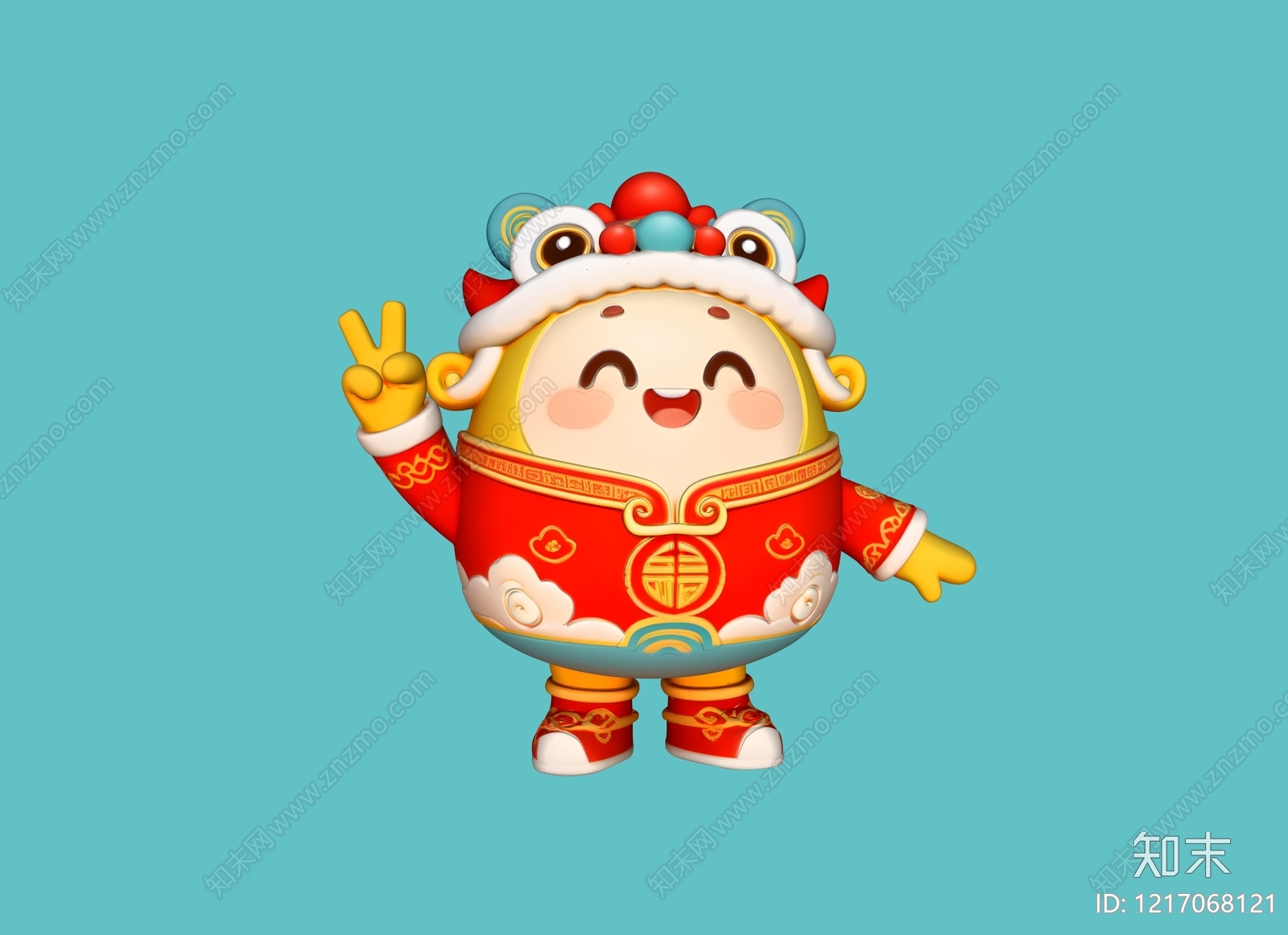 新中式IP形象SU模型下载【ID:1217068121】