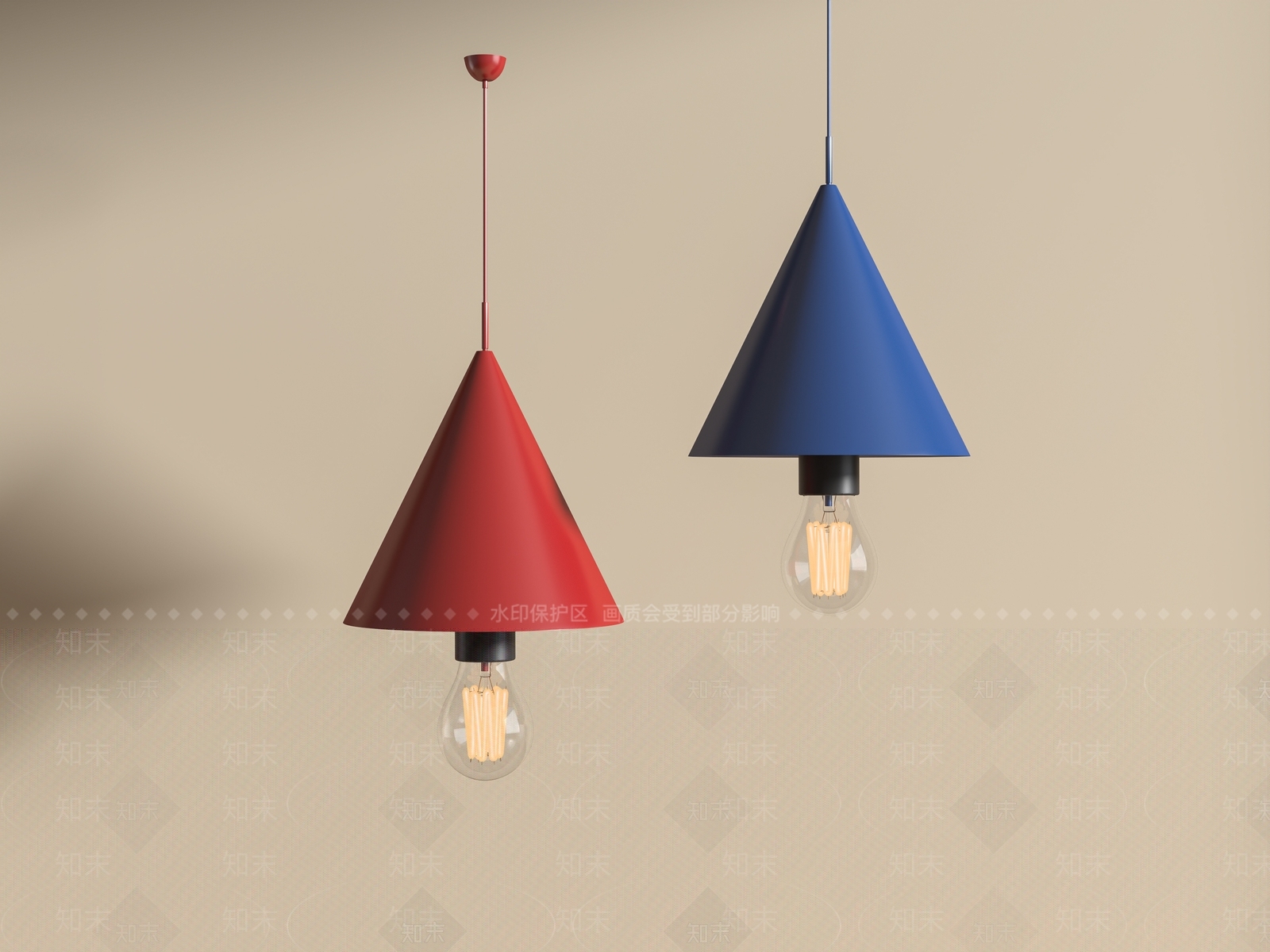 现代简约吊灯3D模型下载【ID:1217069184】