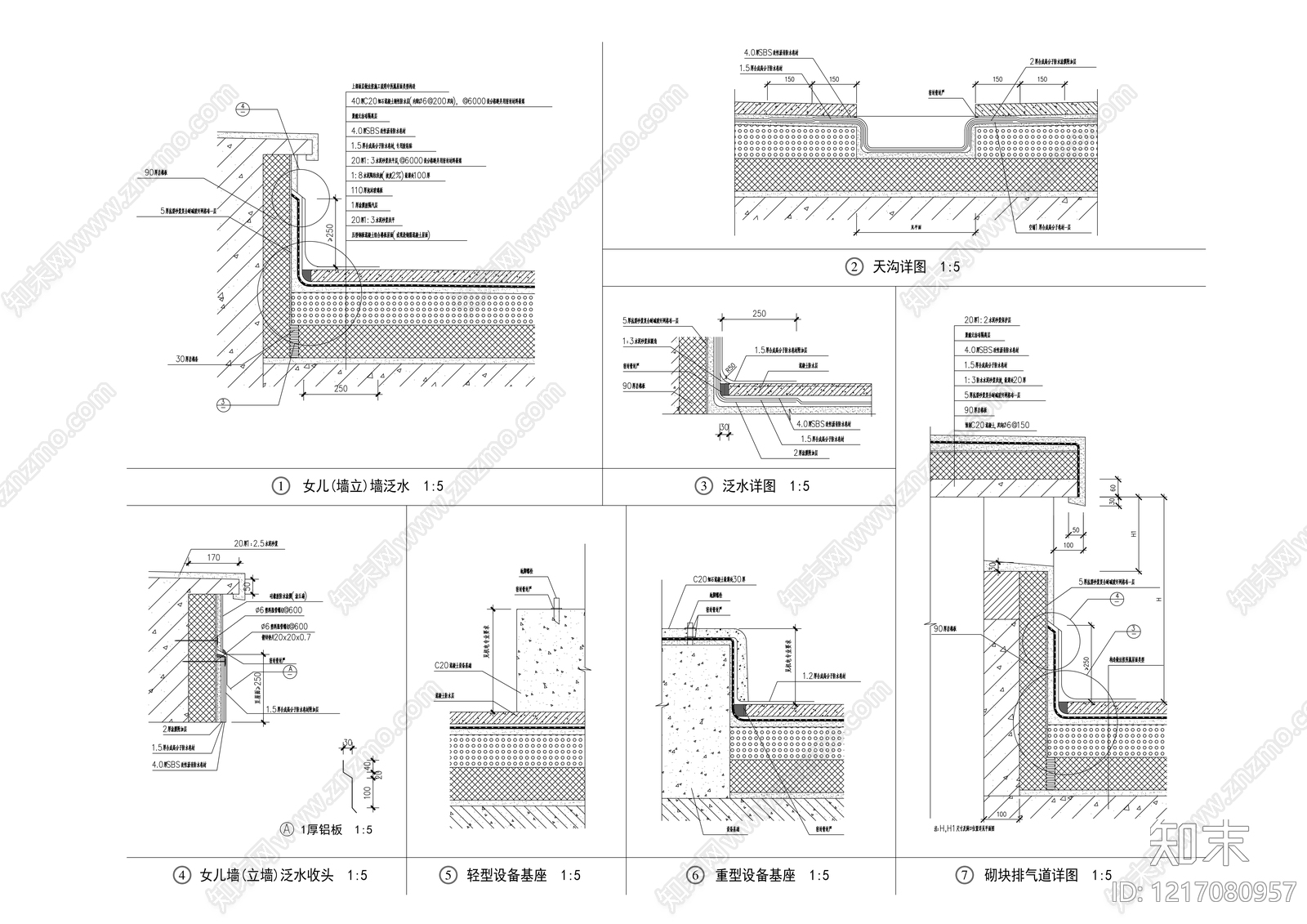 现代,简约屋顶CAD图纸