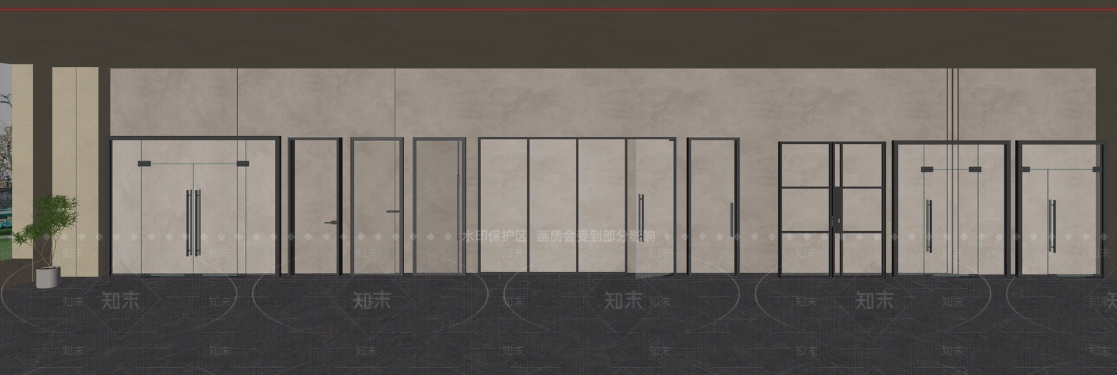 现代单开门SU模型下载【ID:1217095031】