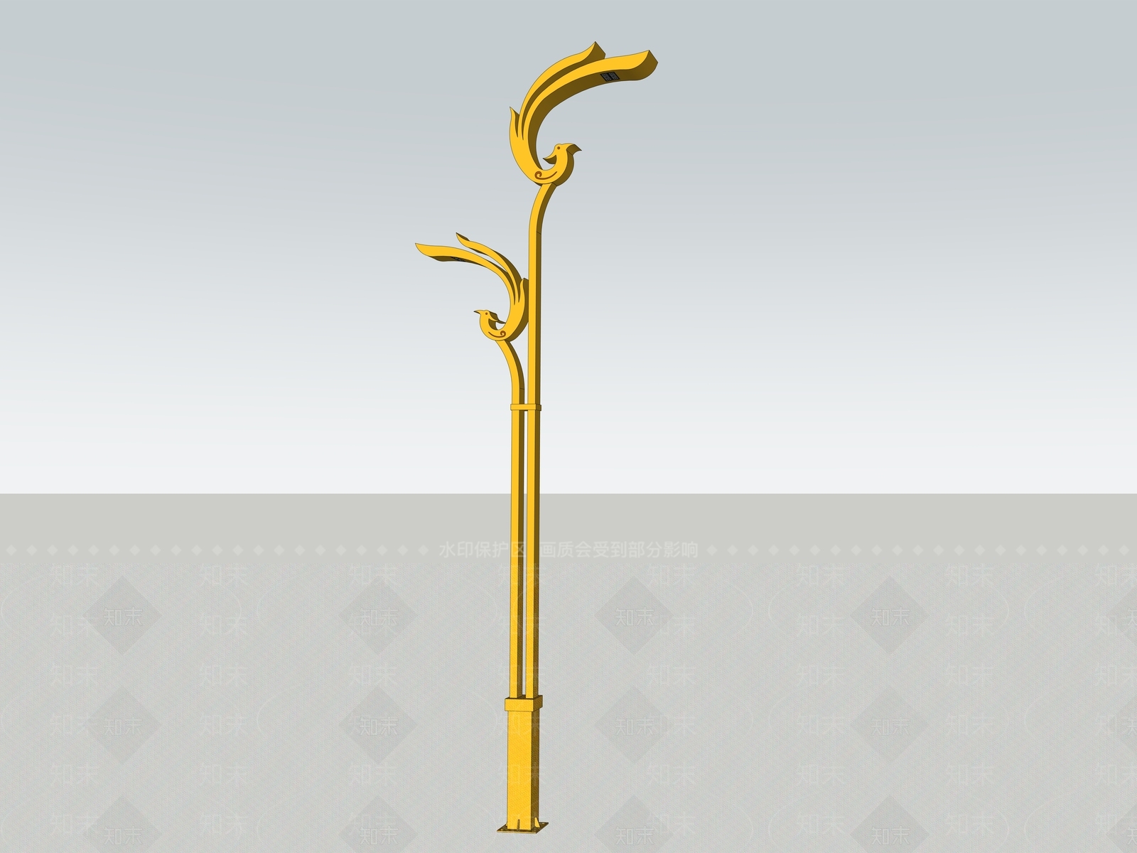新中式景观灯SU模型下载【ID:1217098332】