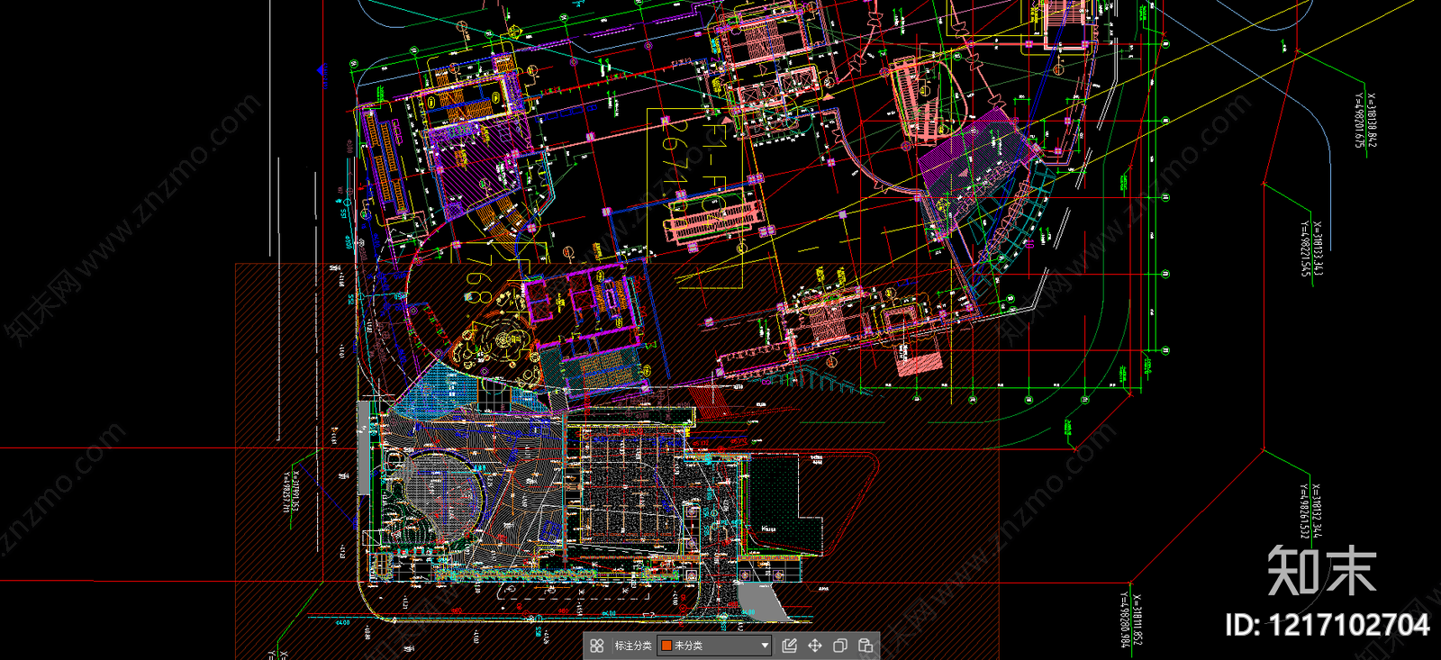 示范区景观cad施工图下载【ID:1217102704】