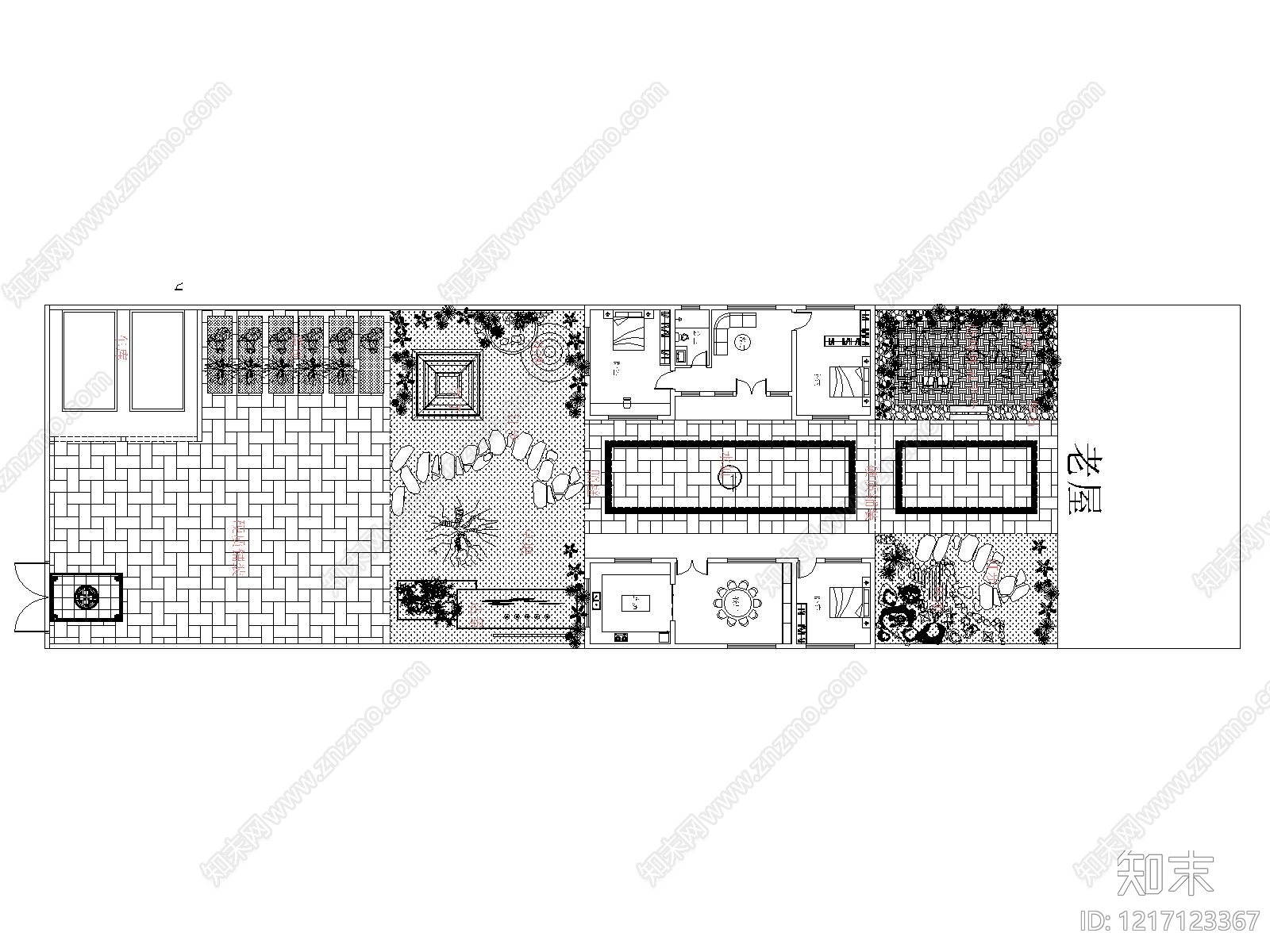 景观平面图cad施工图下载【ID:1217123367】