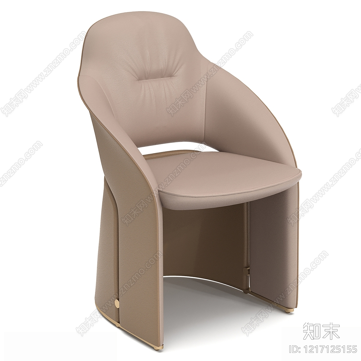 意式轻奢餐椅3D模型下载【ID:1217125155】