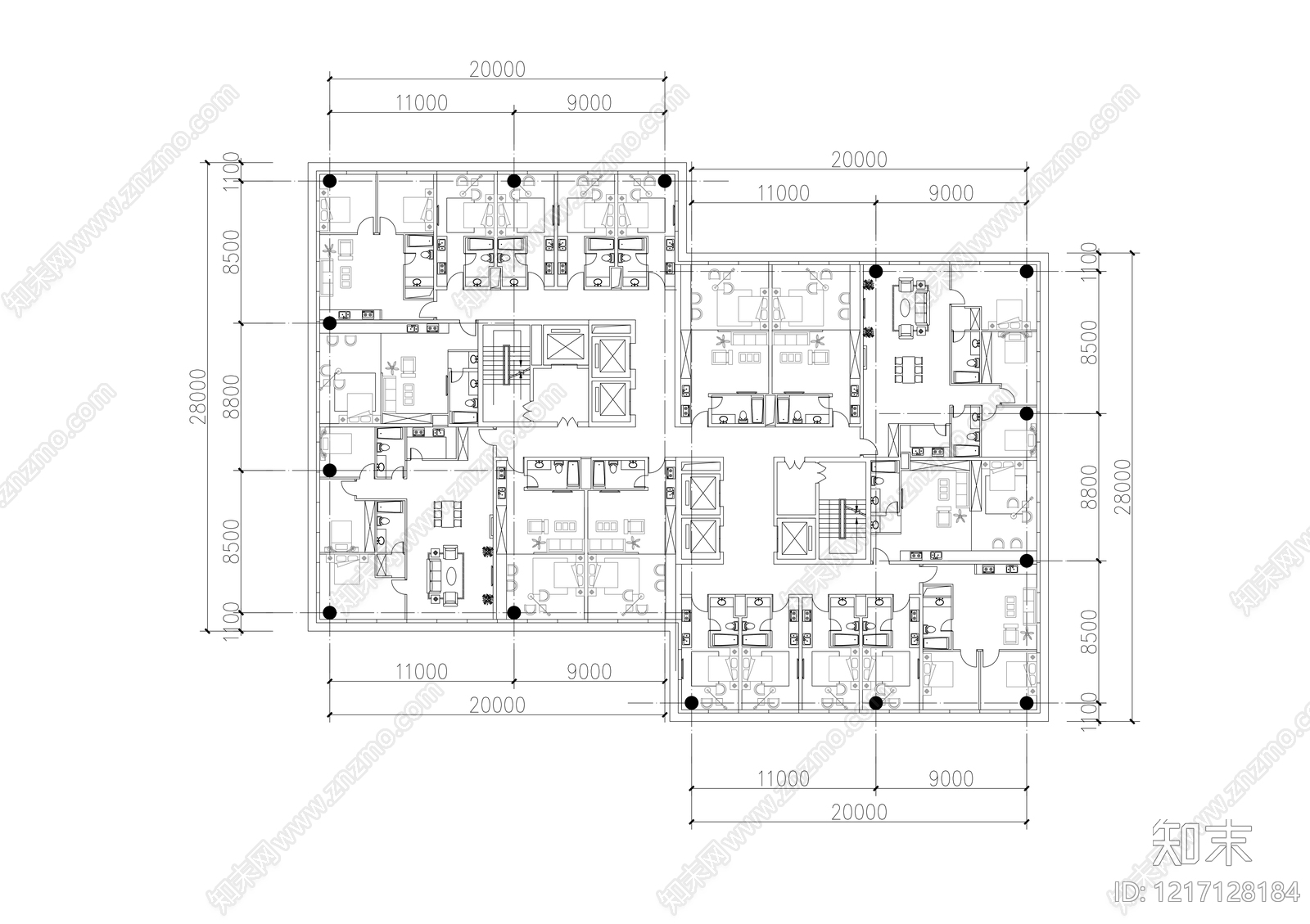公寓建筑CAD图纸