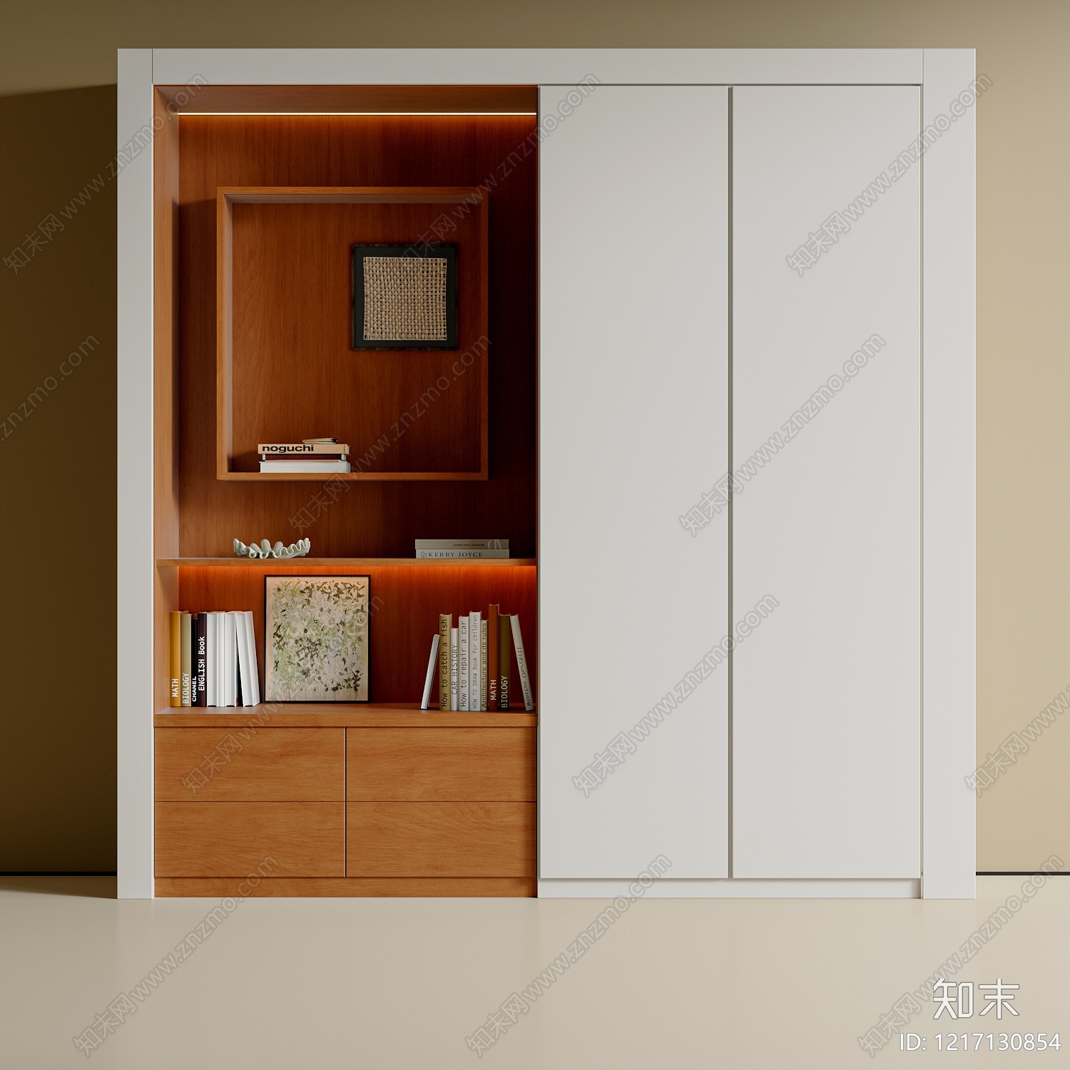 现代简约衣柜3D模型下载【ID:1217130854】