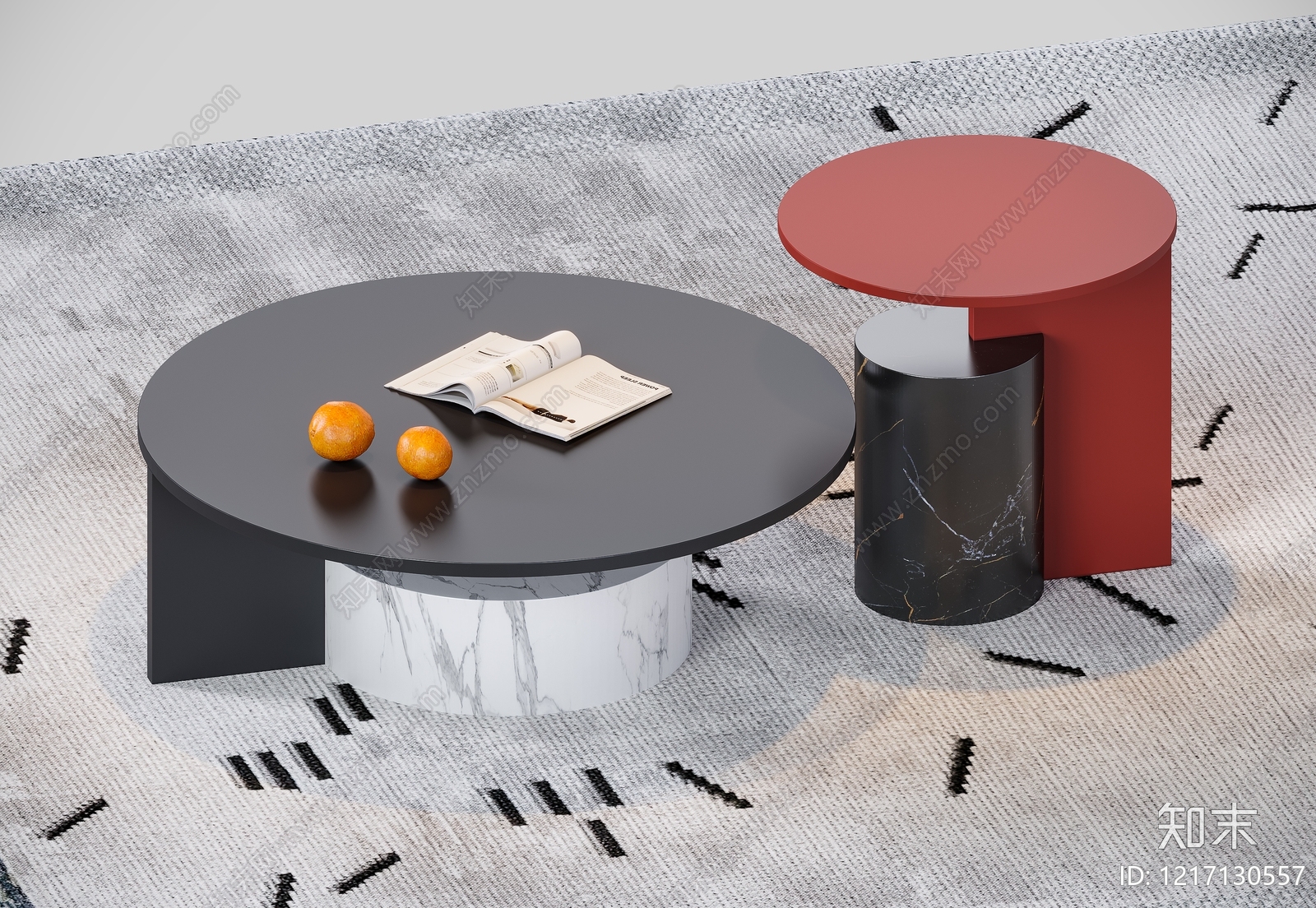 现代简约几类组合3D模型下载【ID:1217130557】
