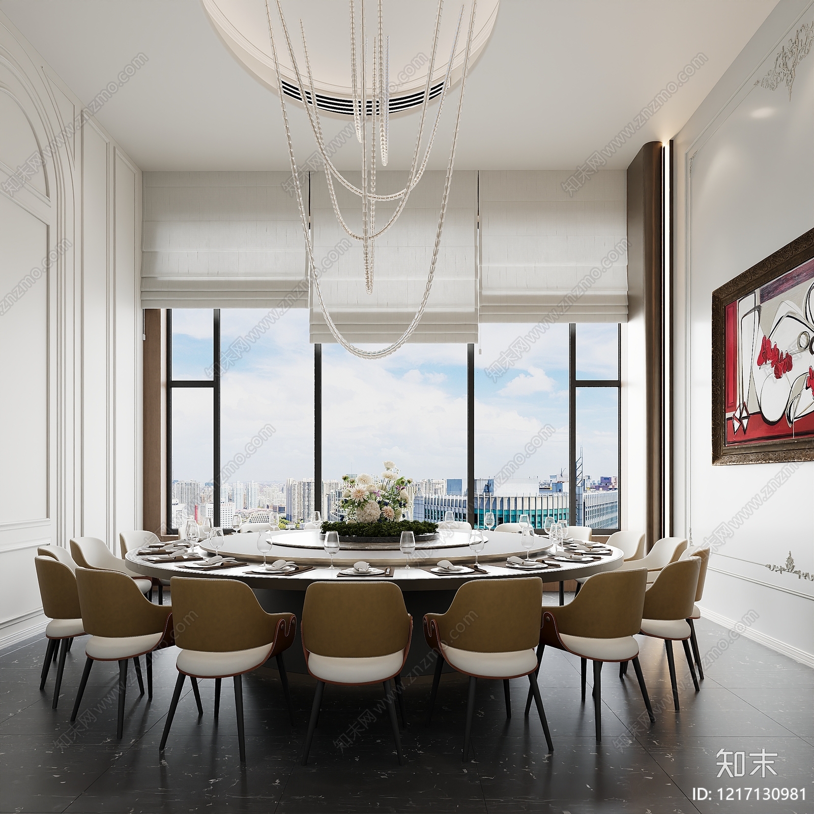 现代轻奢包厢3D模型下载【ID:1217130981】