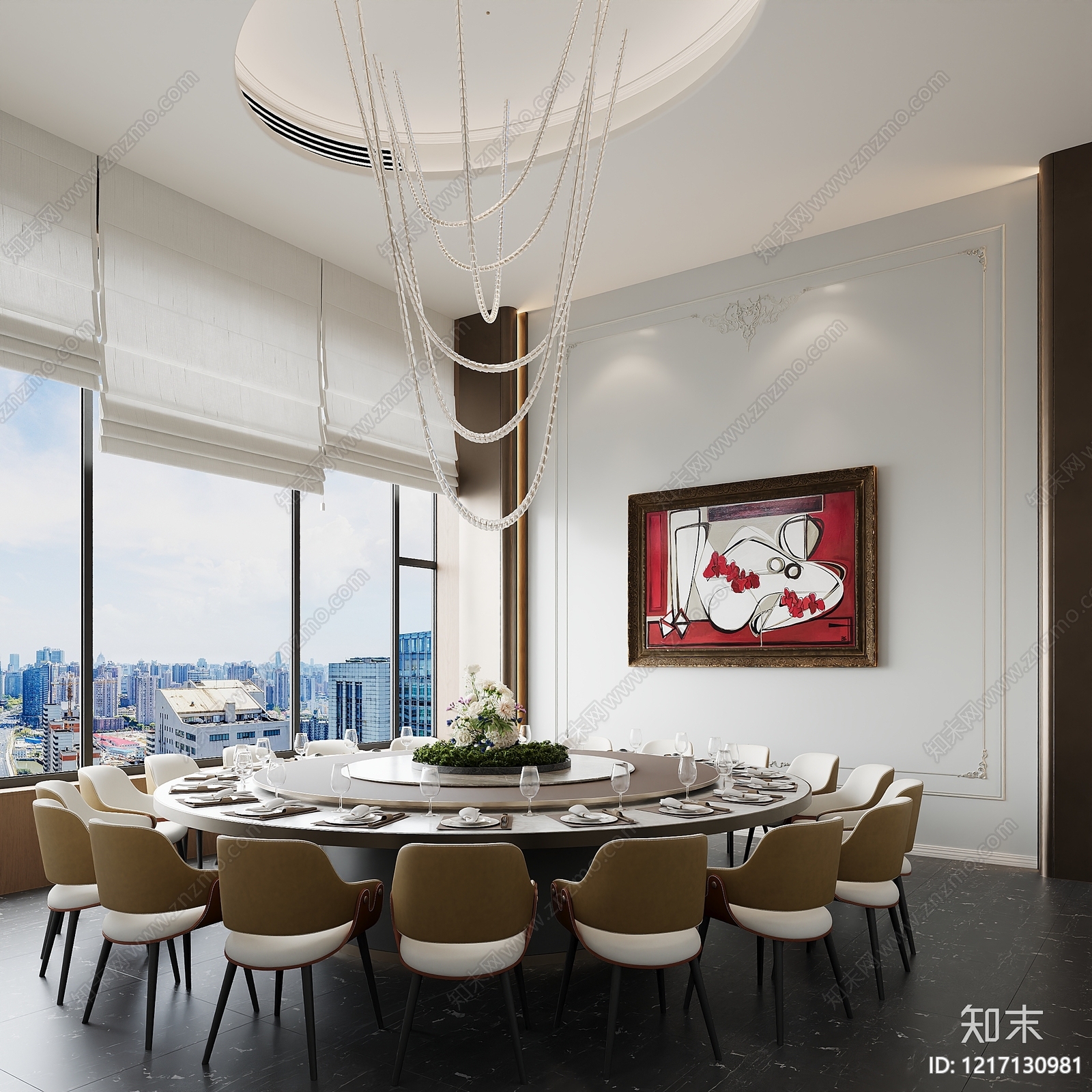 现代轻奢包厢3D模型下载【ID:1217130981】