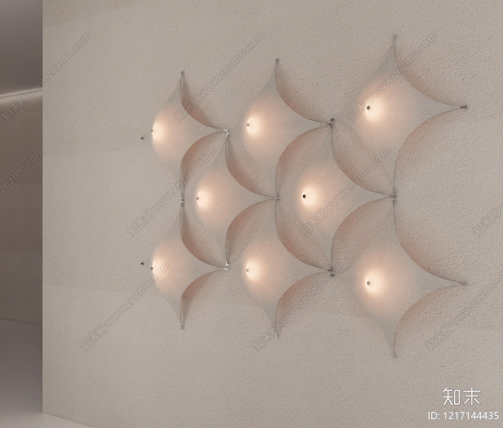 极简壁灯3D模型下载【ID:1217144435】