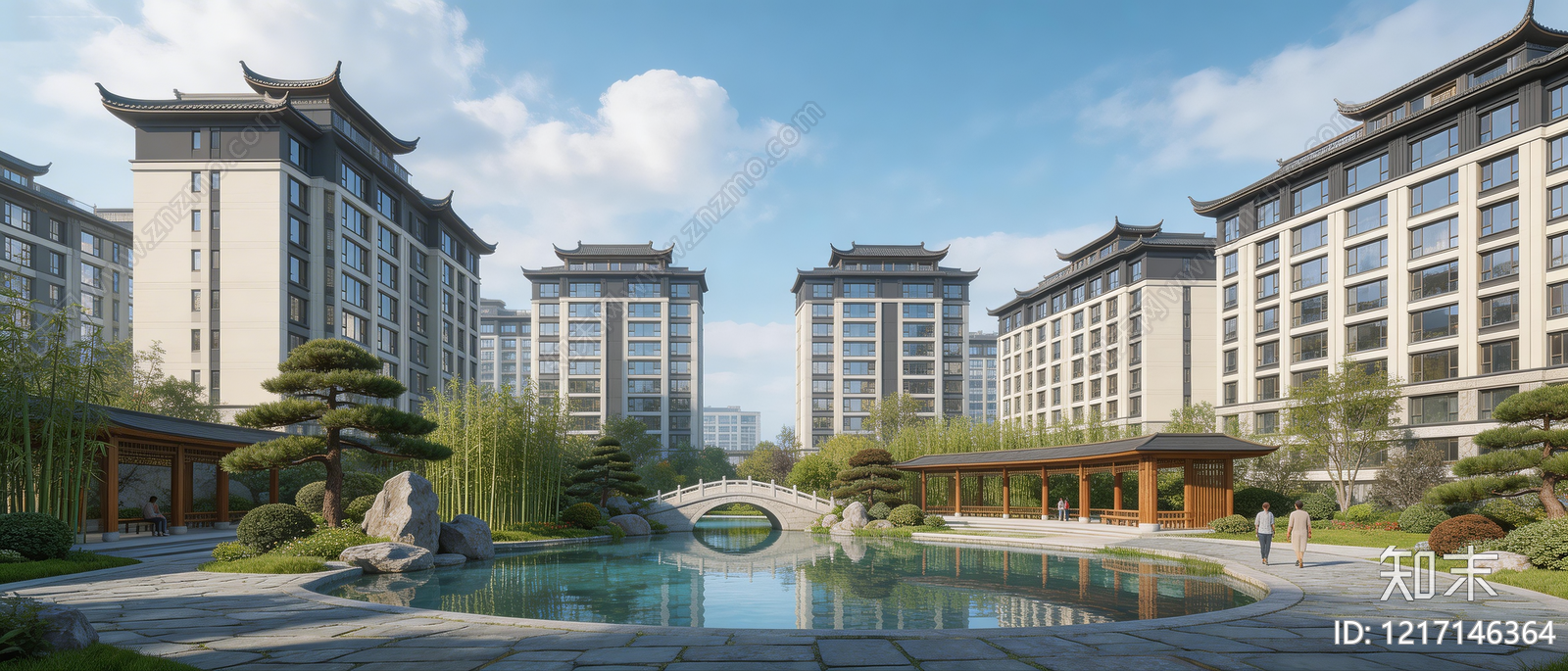 现代小区HDR贴图下载【ID:1217146364】