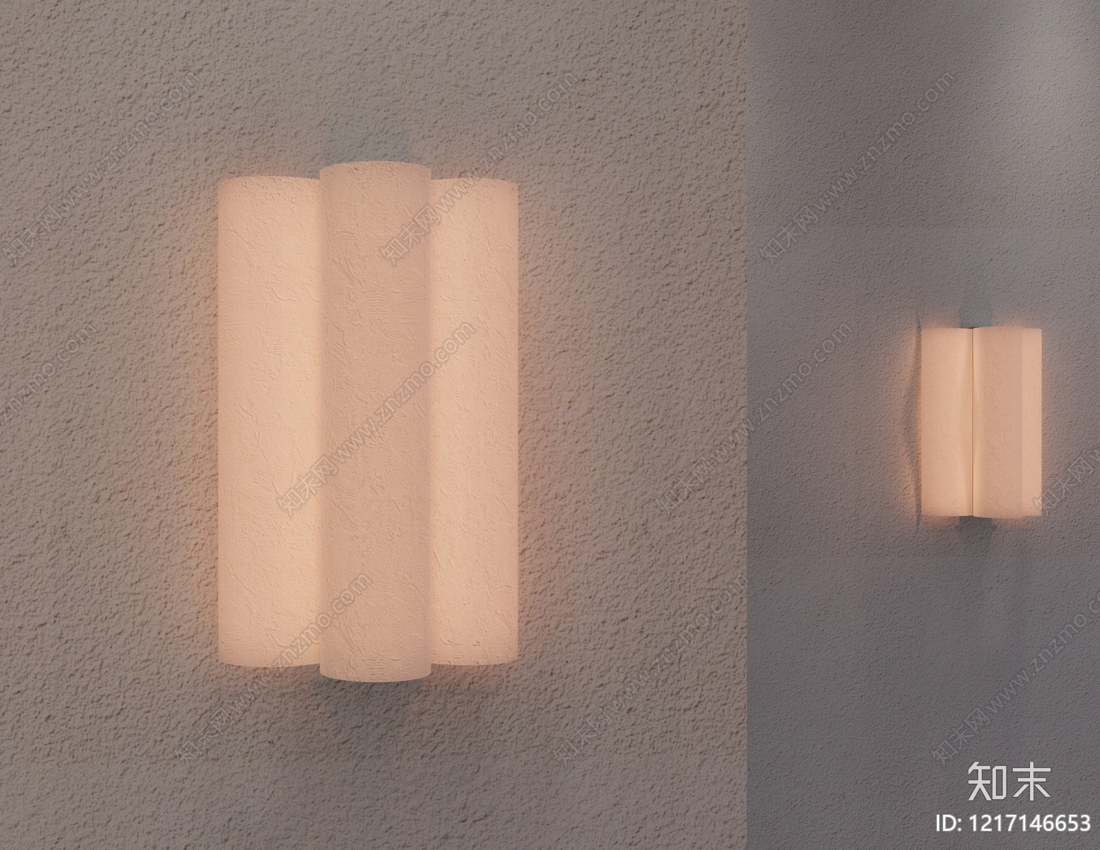 极简壁灯3D模型下载【ID:1217146653】