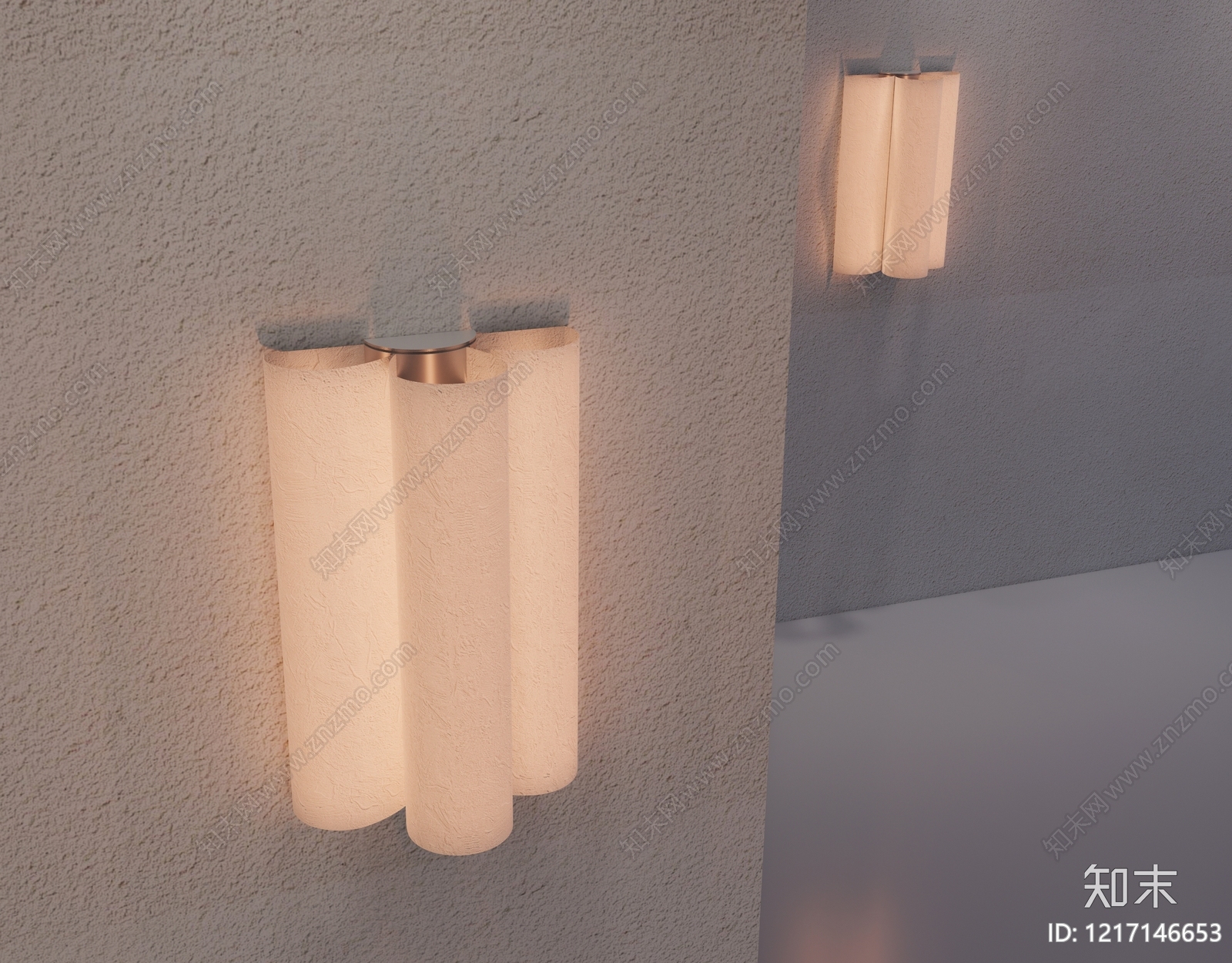极简壁灯3D模型下载【ID:1217146653】