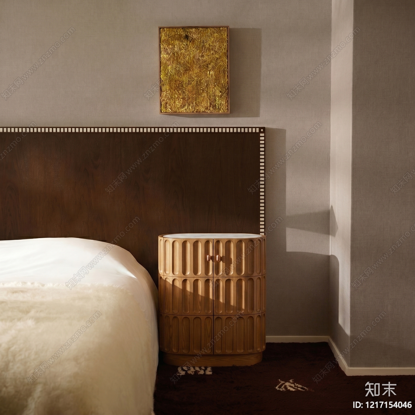 中古风床头柜SU模型下载【ID:1217154046】