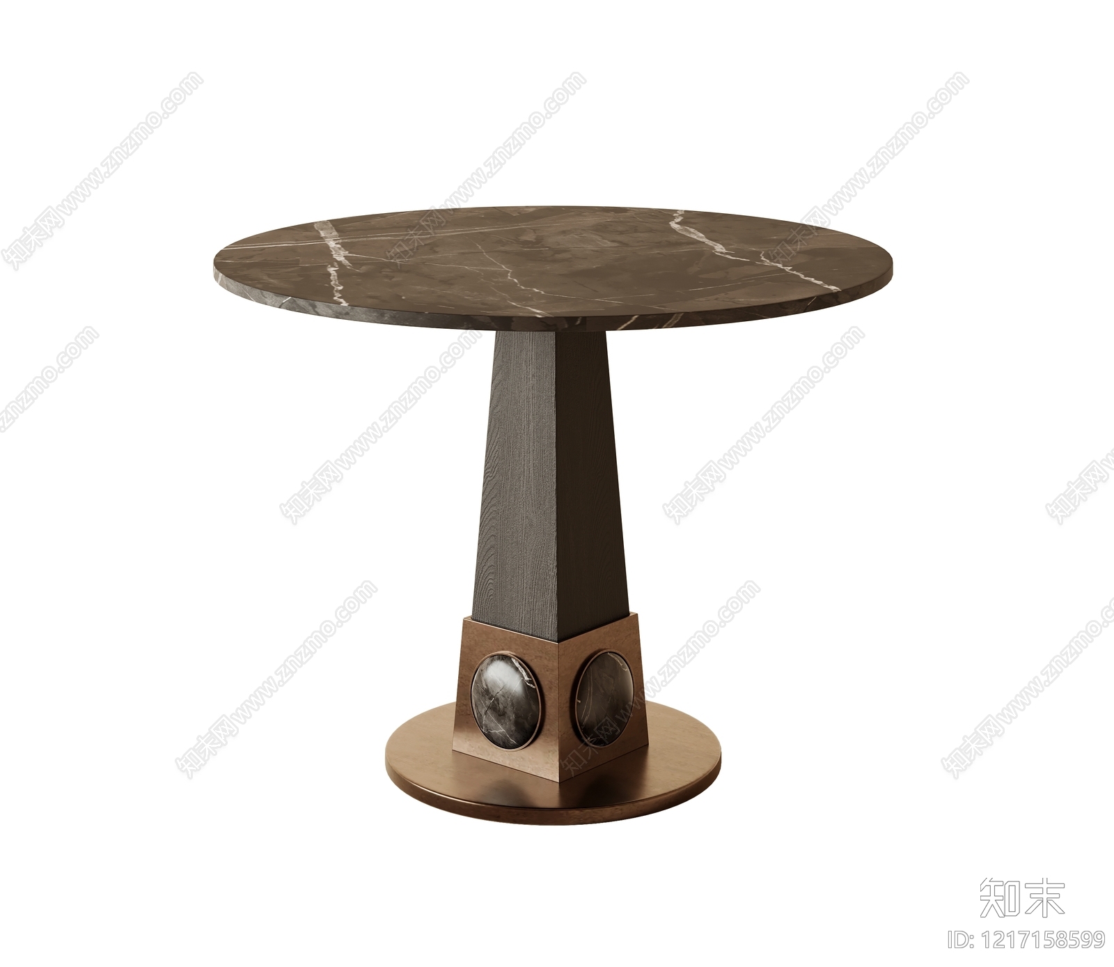 意式轻奢餐桌3D模型下载【ID:1217158599】