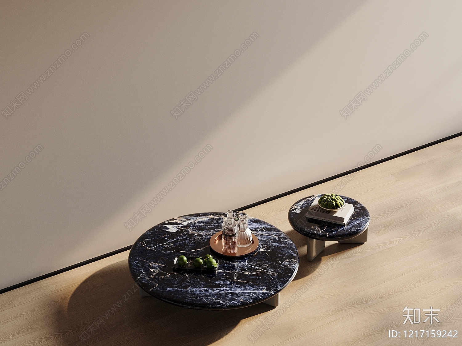 现代极简茶几3D模型下载【ID:1217159242】