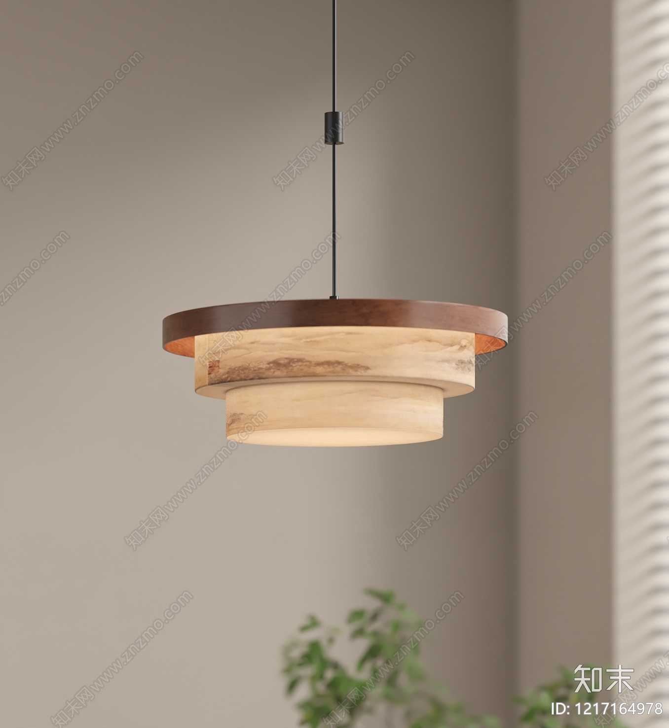 新中式吊灯3D模型下载【ID:1217164978】