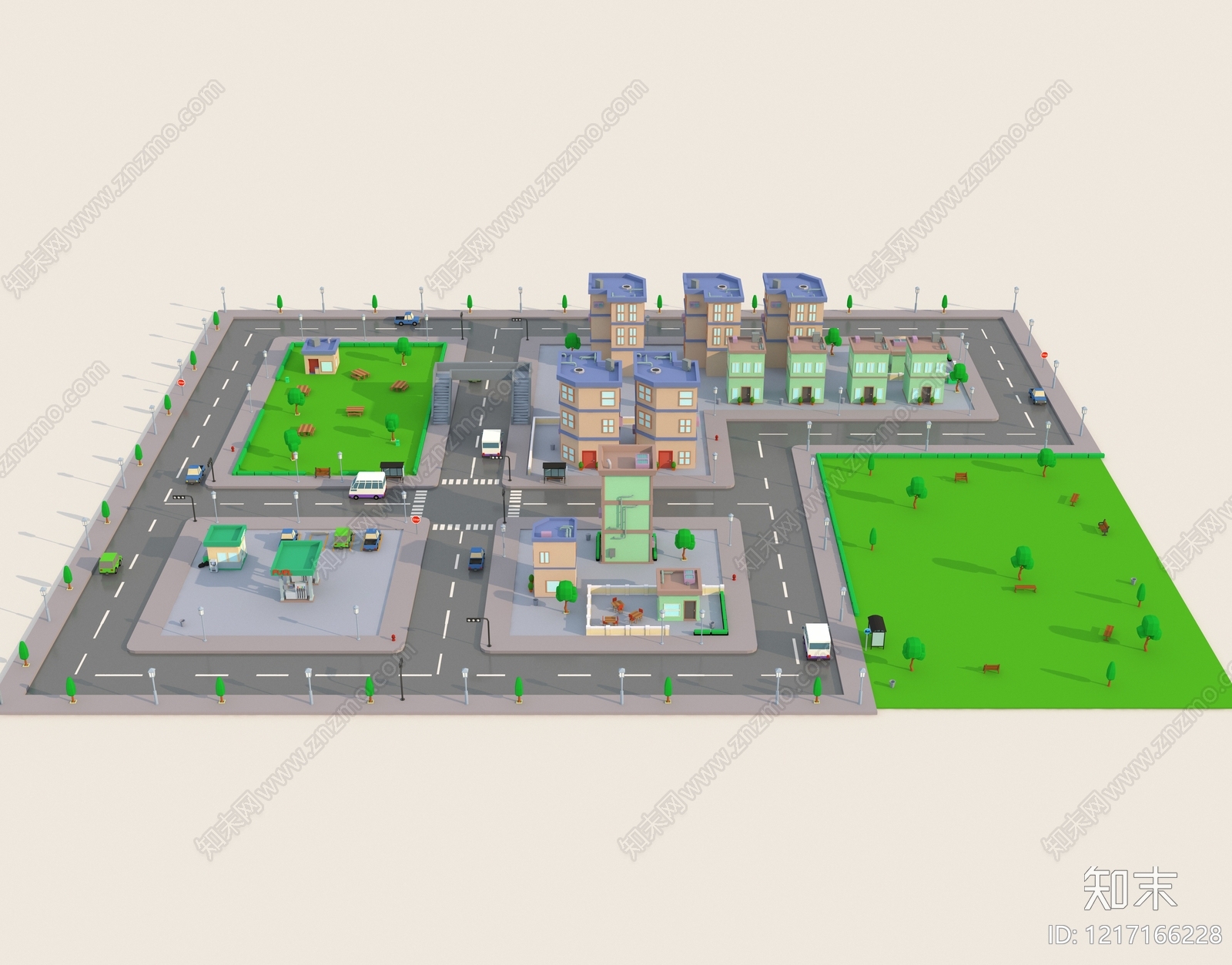 低多边形风格3D模型下载【ID:1217166228】