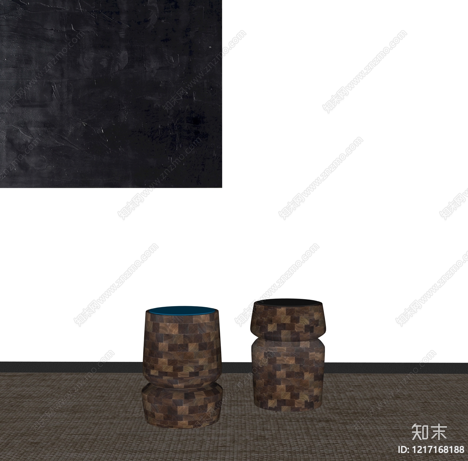 现代简约沙发凳SU模型下载【ID:1217168188】
