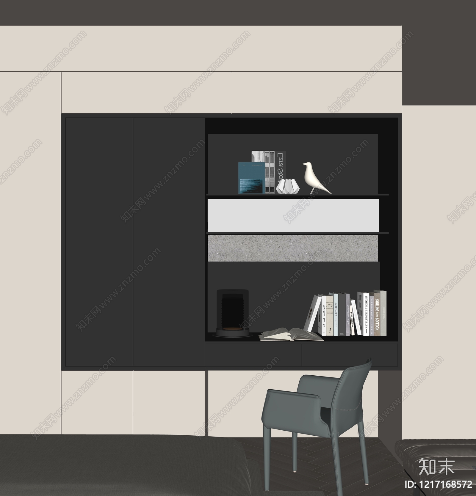 现代衣柜SU模型下载【ID:1217168572】