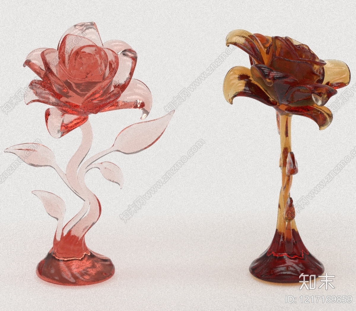 琉璃艺术风雕塑摆件3D模型下载【ID:1217169859】