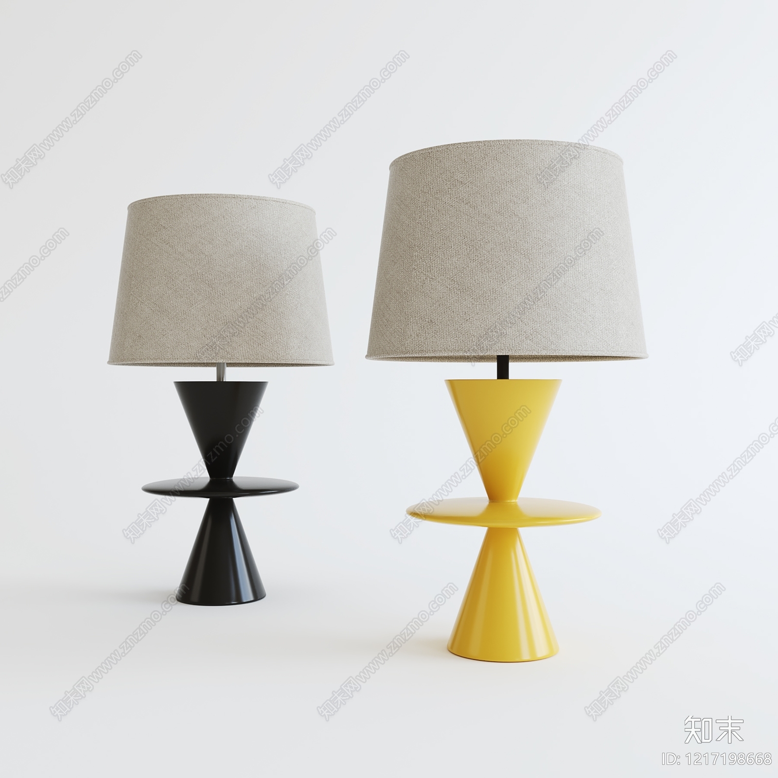 现代简约台灯3D模型下载【ID:1217198668】