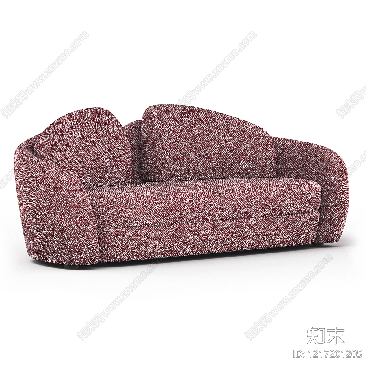 现代简约双人沙发3D模型下载【ID:1217201205】