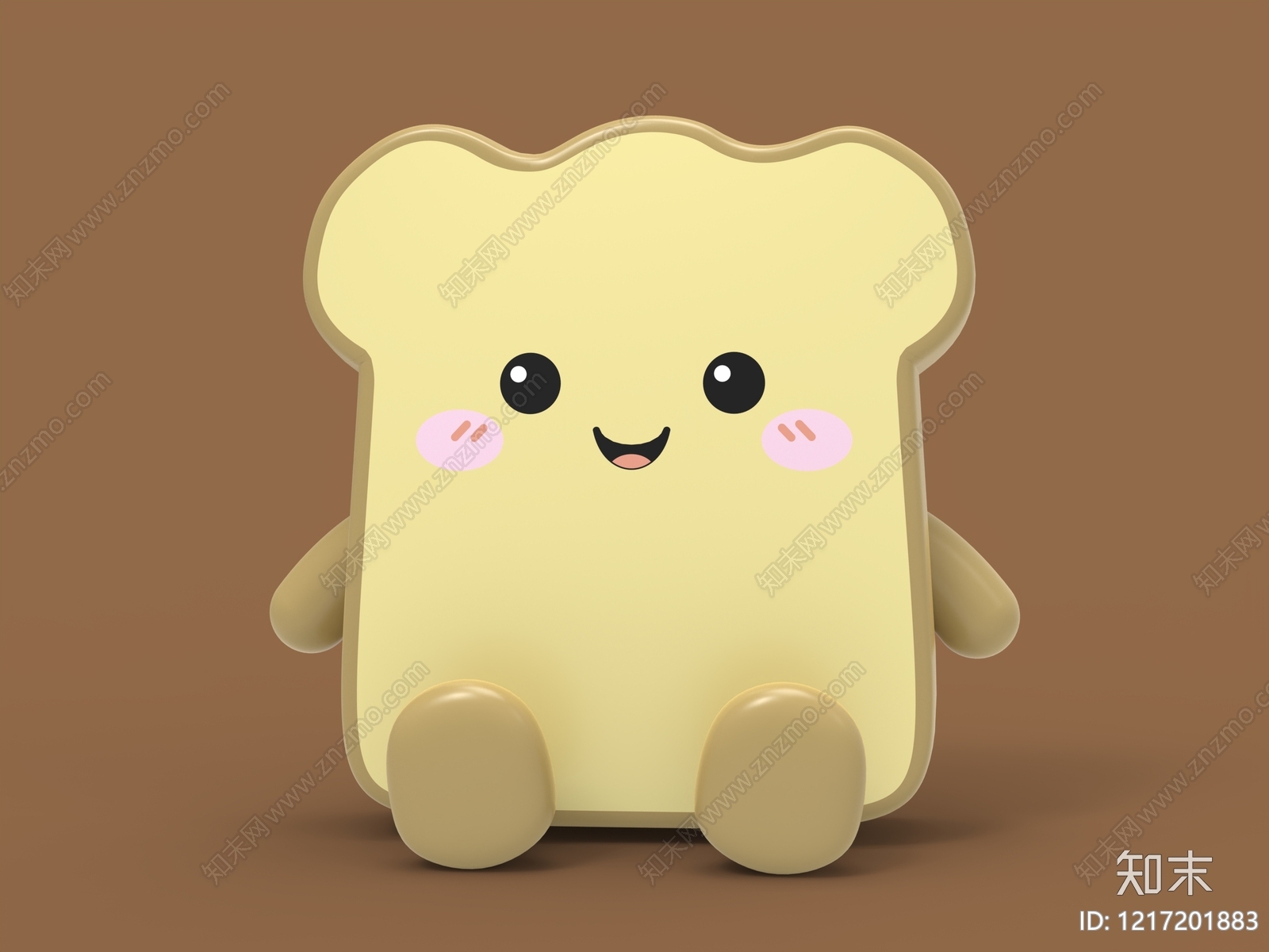 治愈系卡通雕塑摆件3D模型下载【ID:1217201883】