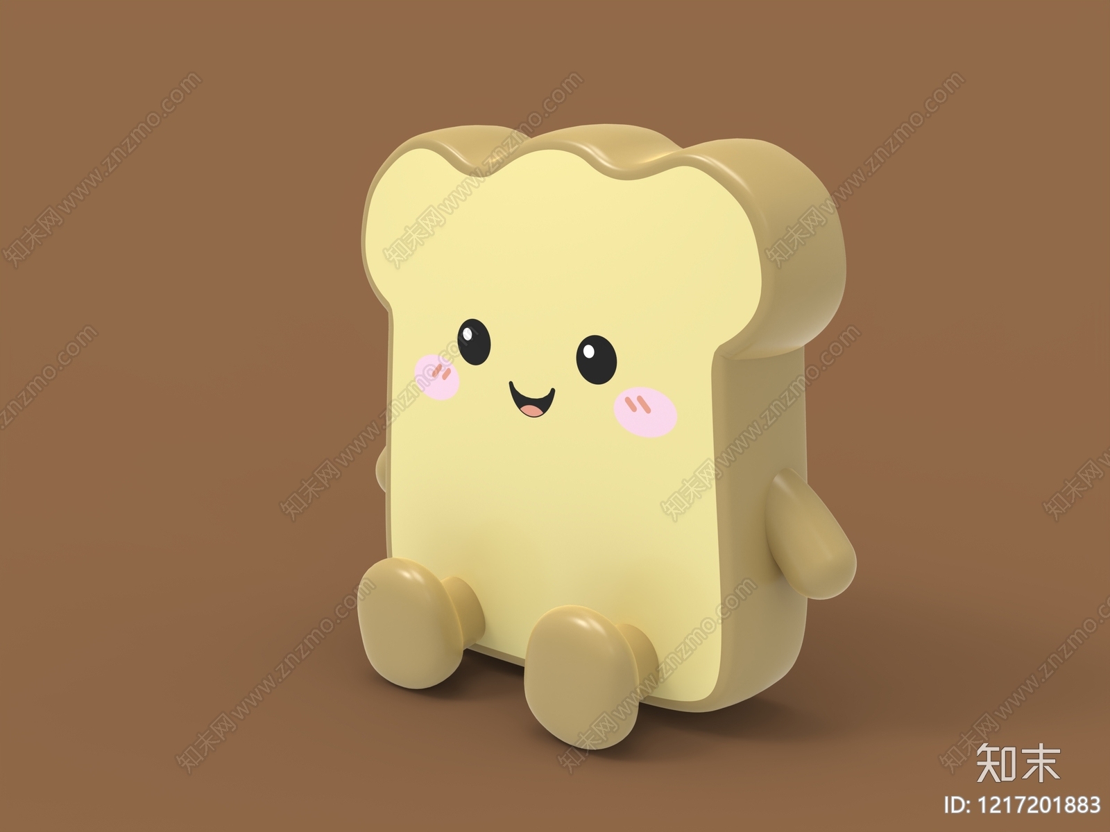 治愈系卡通雕塑摆件3D模型下载【ID:1217201883】