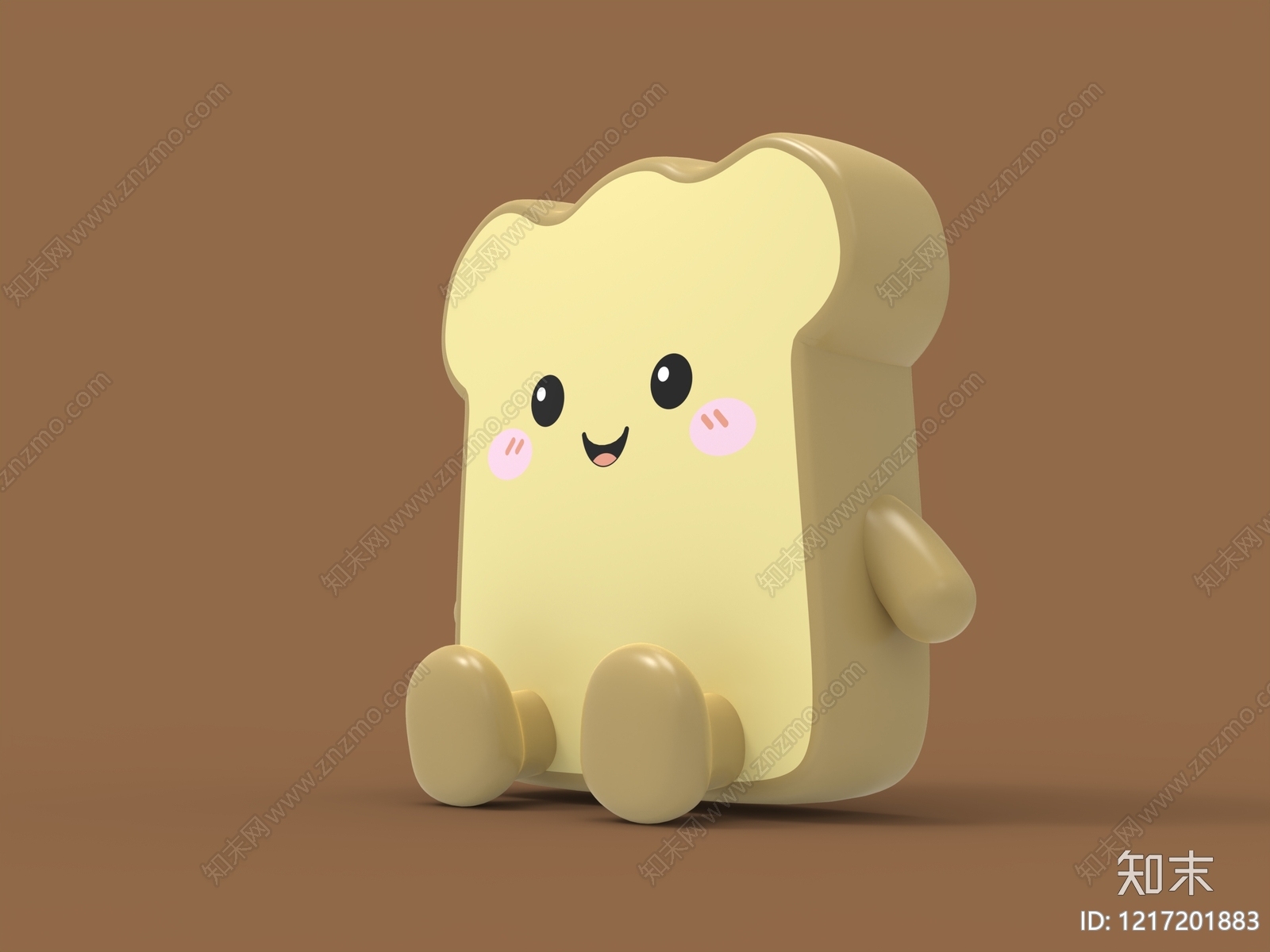 治愈系卡通雕塑摆件3D模型下载【ID:1217201883】