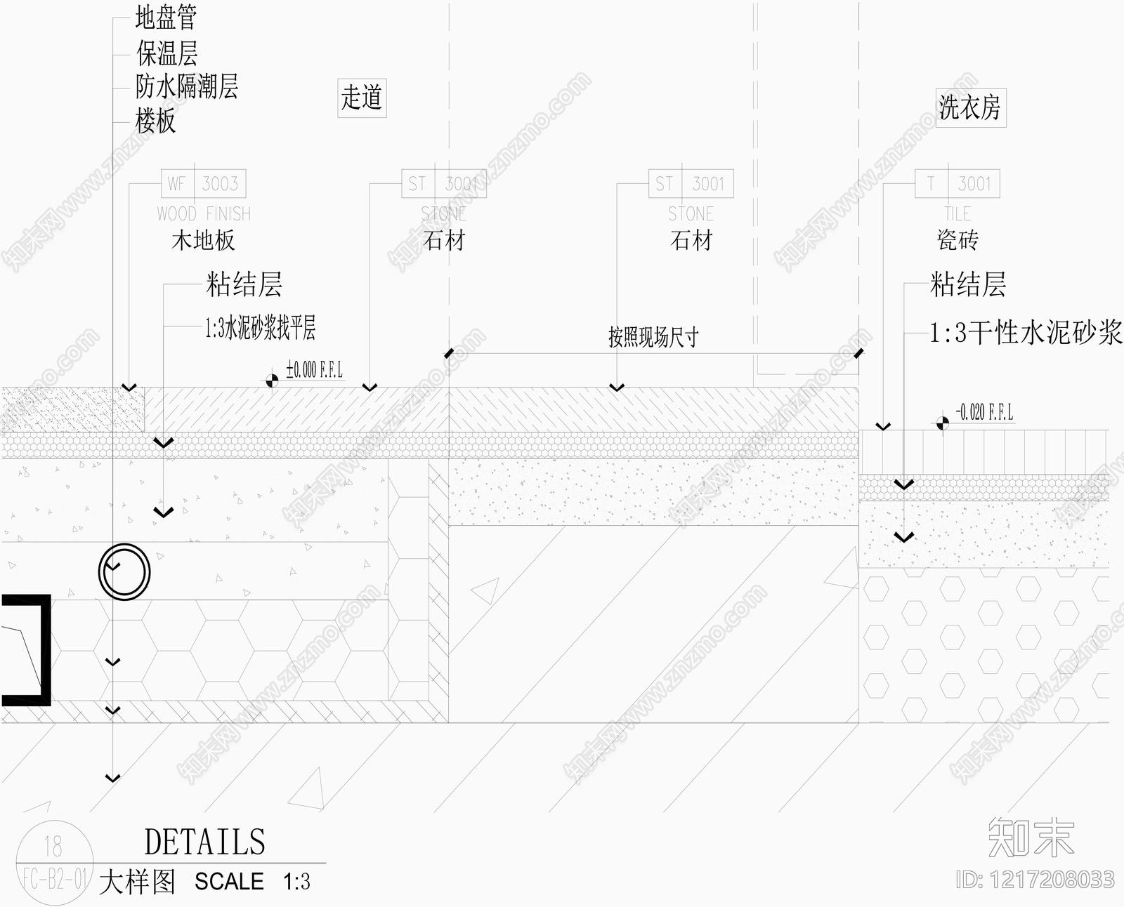 地面综合节点cad施工图下载【ID:1217208033】
