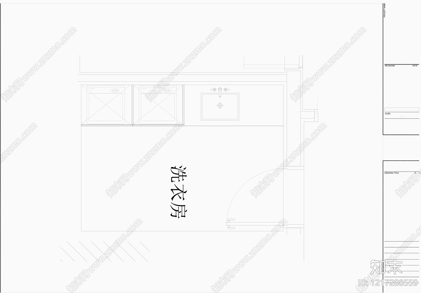 洗衣房CAD图纸